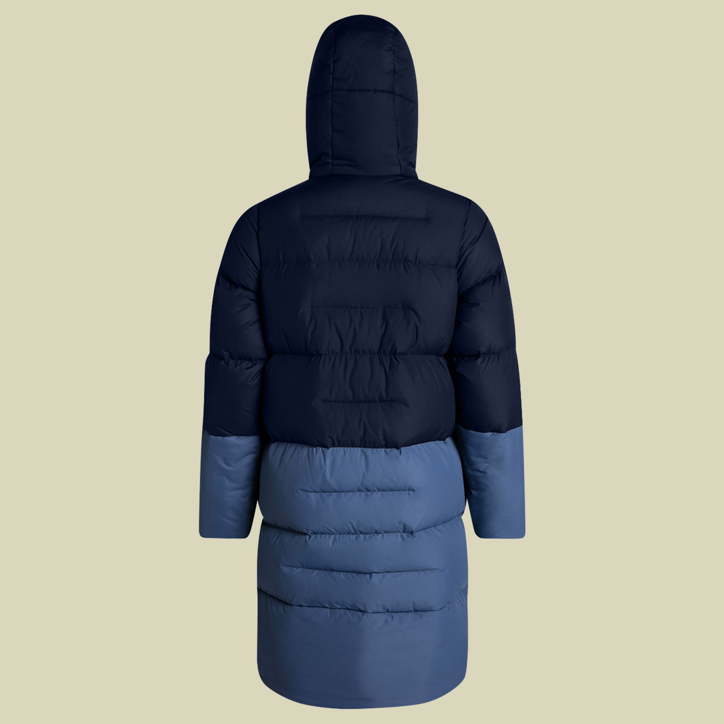 Combust Reflect Long Down Jacket Women Größe 42 (16) Farbe blue/dark blue
