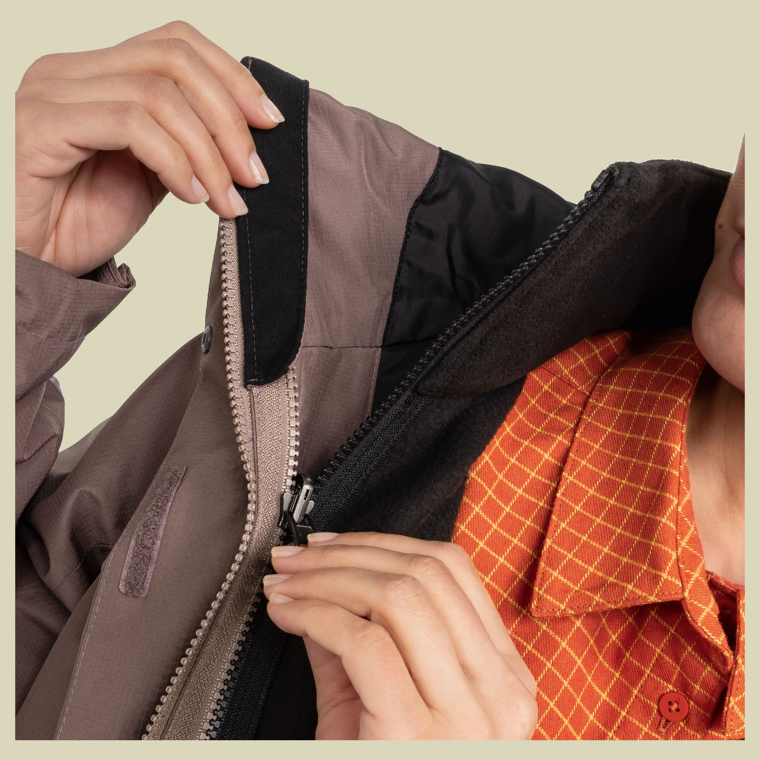 3in1 Jacket Style Okere Women 52 braun - twilight mauve