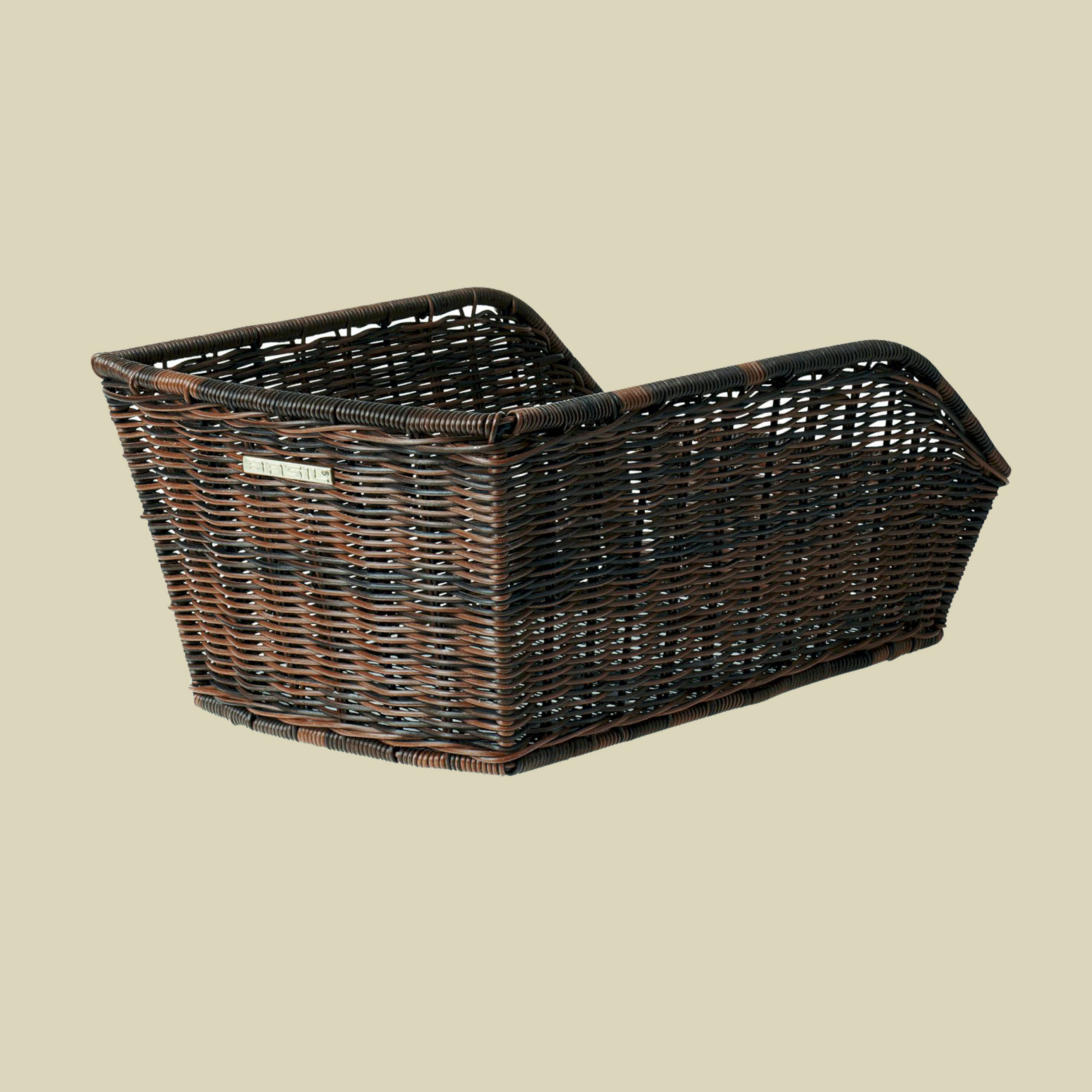 Basil Cento Rattan Look Fahrradkorb Farbe:nature brown