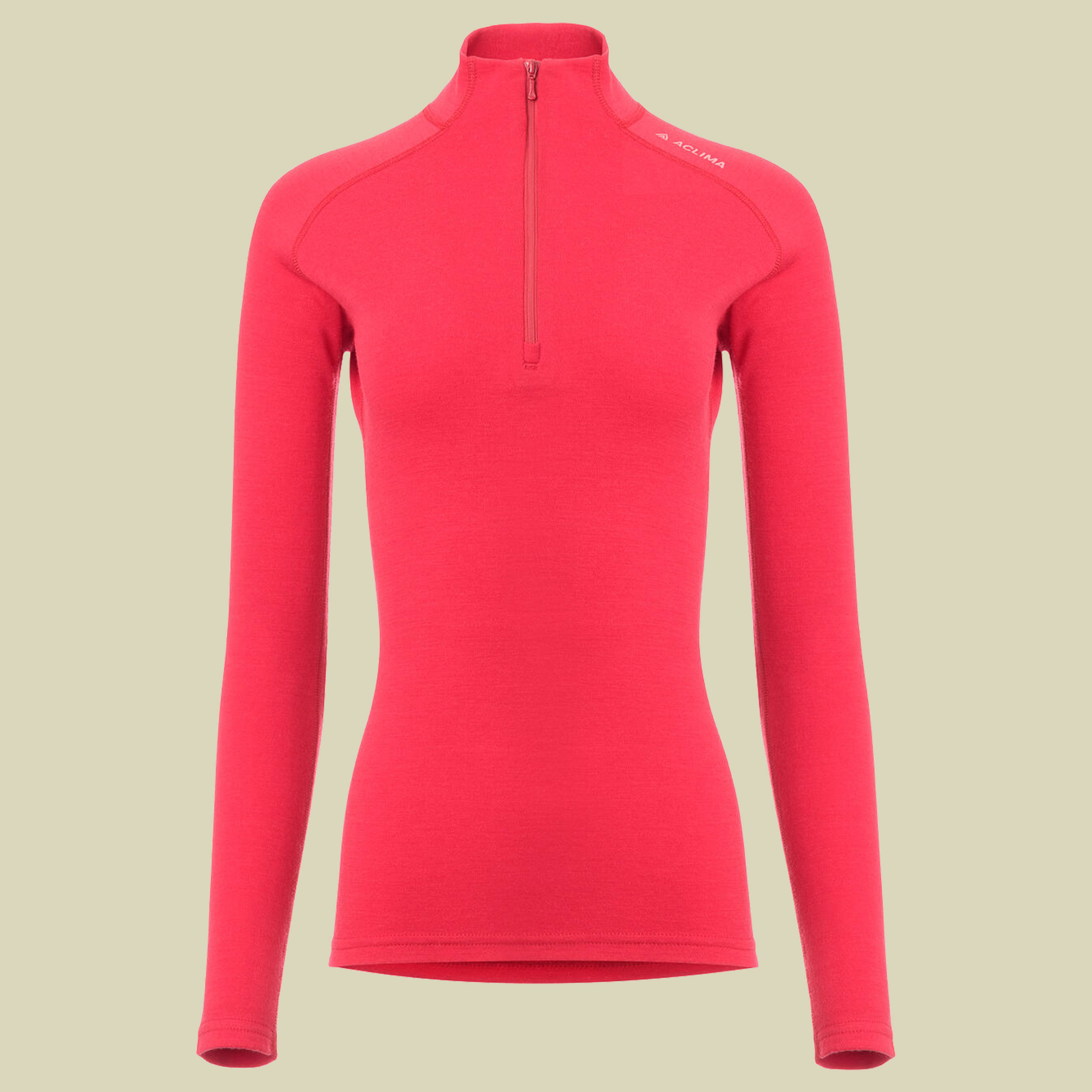 WarmWool Mock Neck W/ZIP Woman rot M - jester red