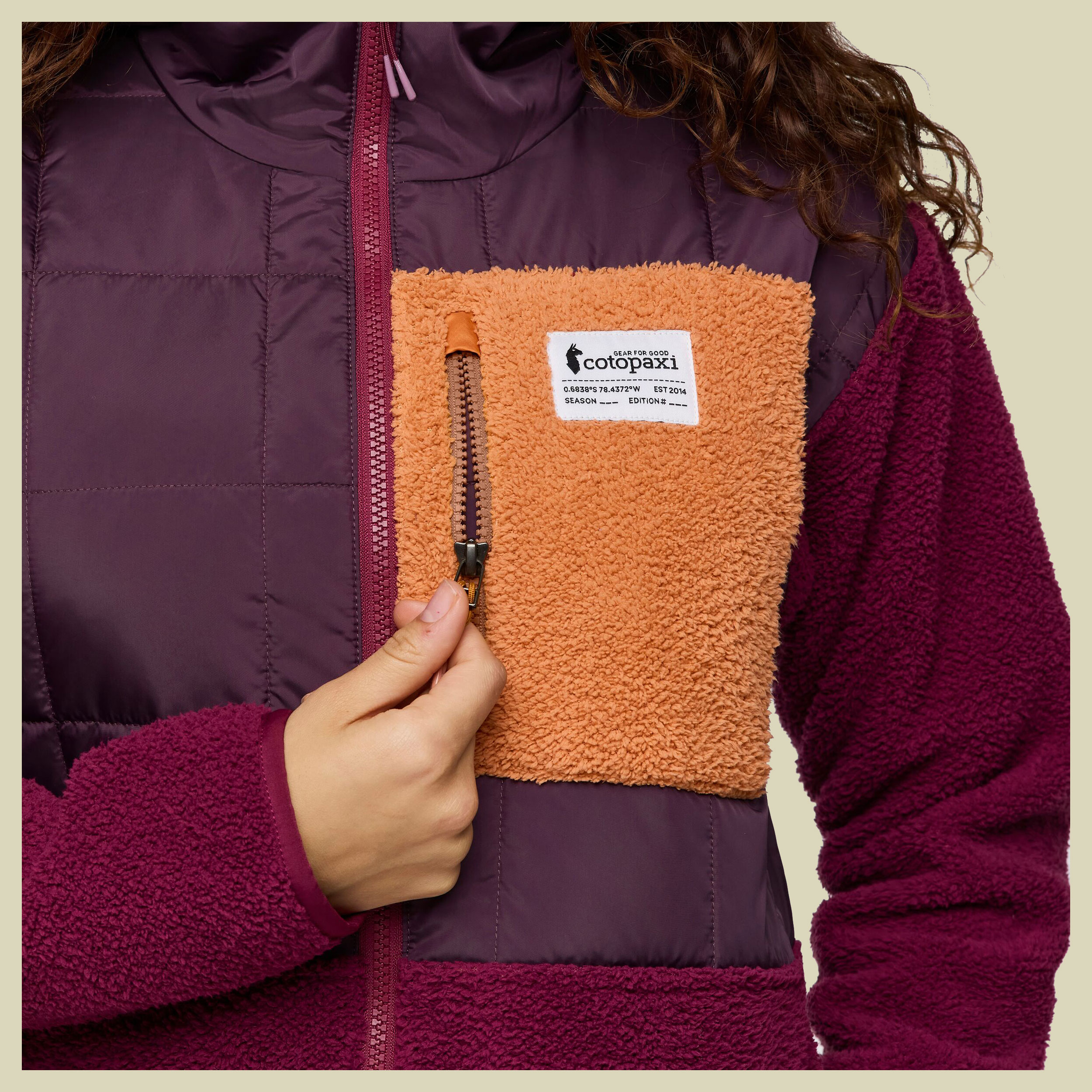Trico Hybrid Hooded Jacket Women S lila -  blackberry and jam 