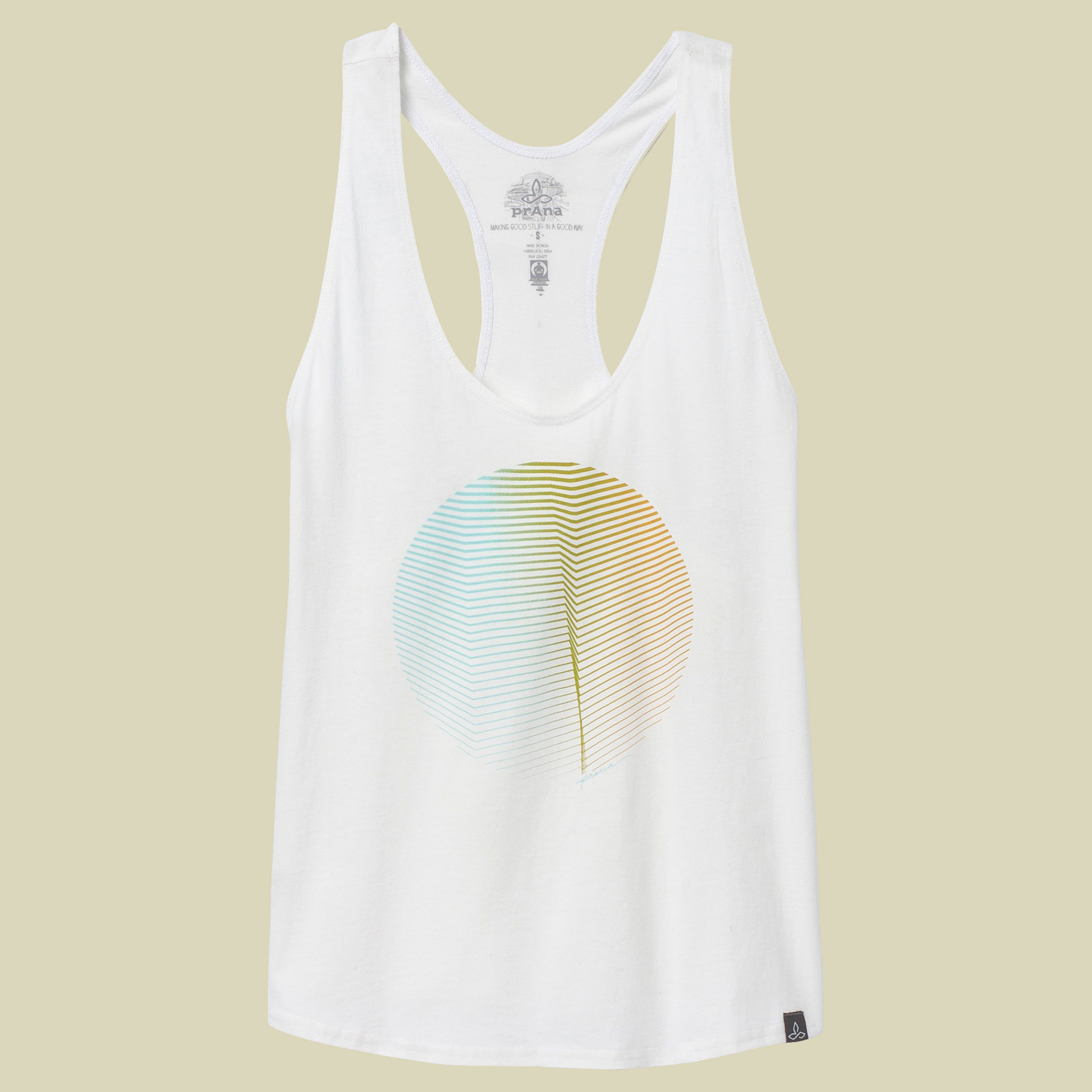 Organic Graphic Tank Women Größe M  Farbe white line work circle
