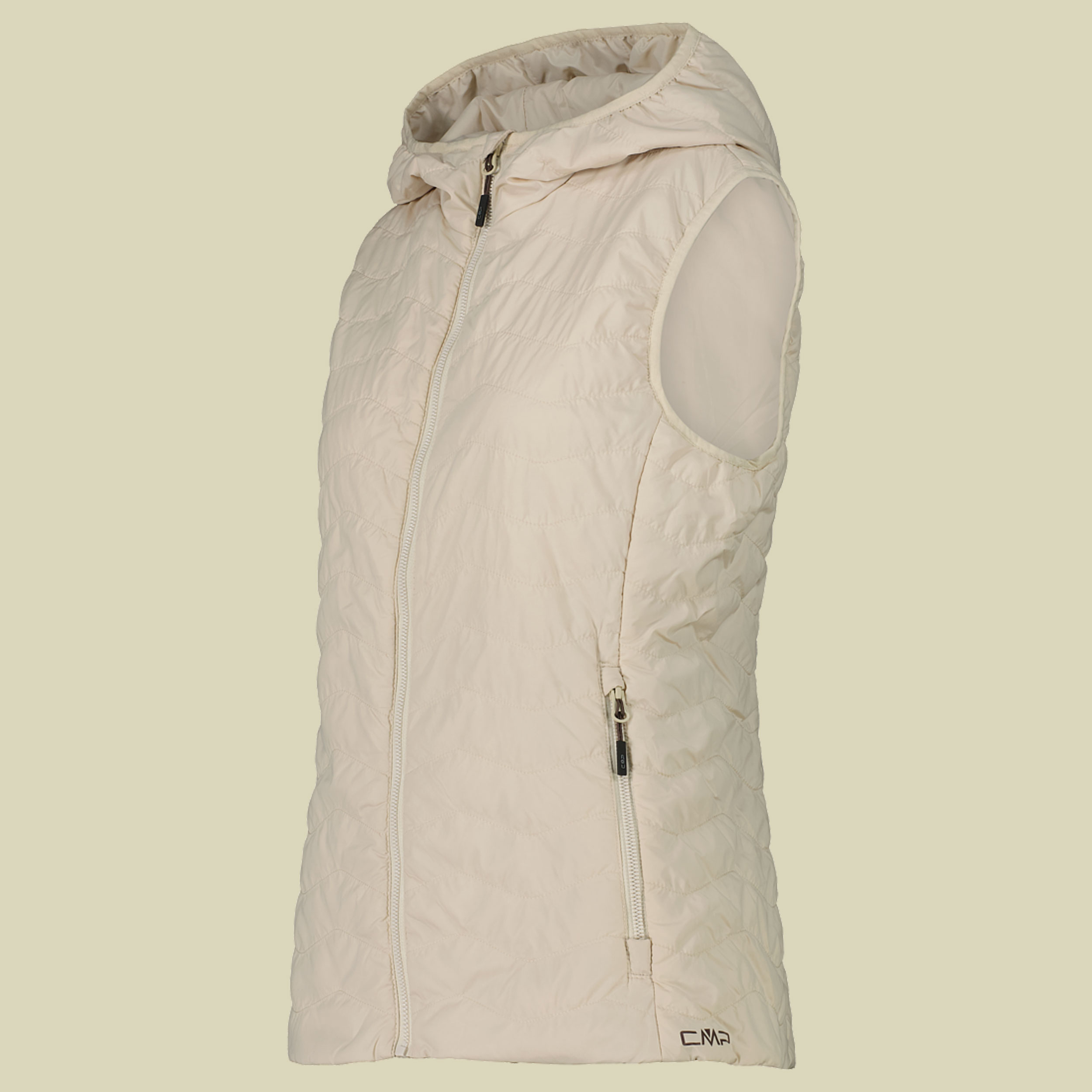 Woman Vest Fix Hood 46 beige - Farbe cream