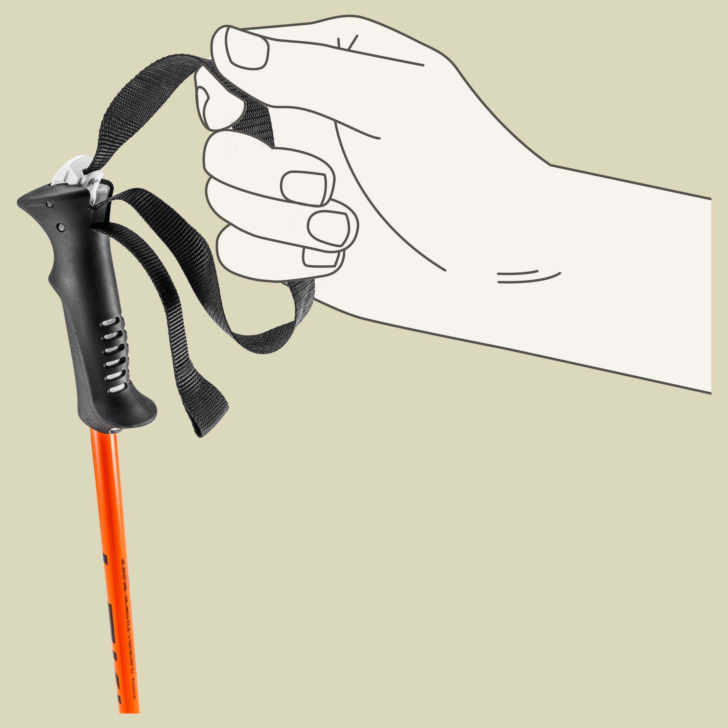 Legacy Junior Länge 80 - 110 cm Farbe orange-darkblue-white