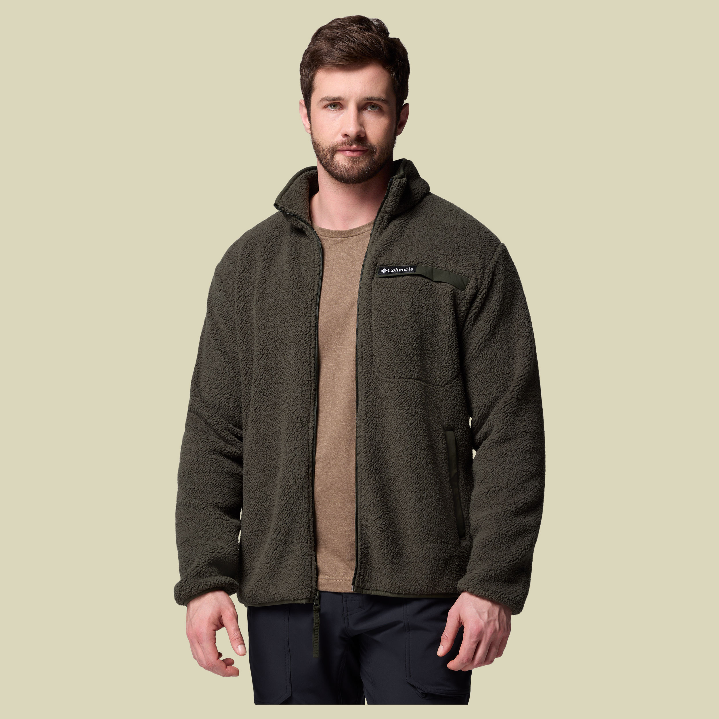 Rugged Ridge High Pile Full Zip Men XL grün - Farbe greenscape