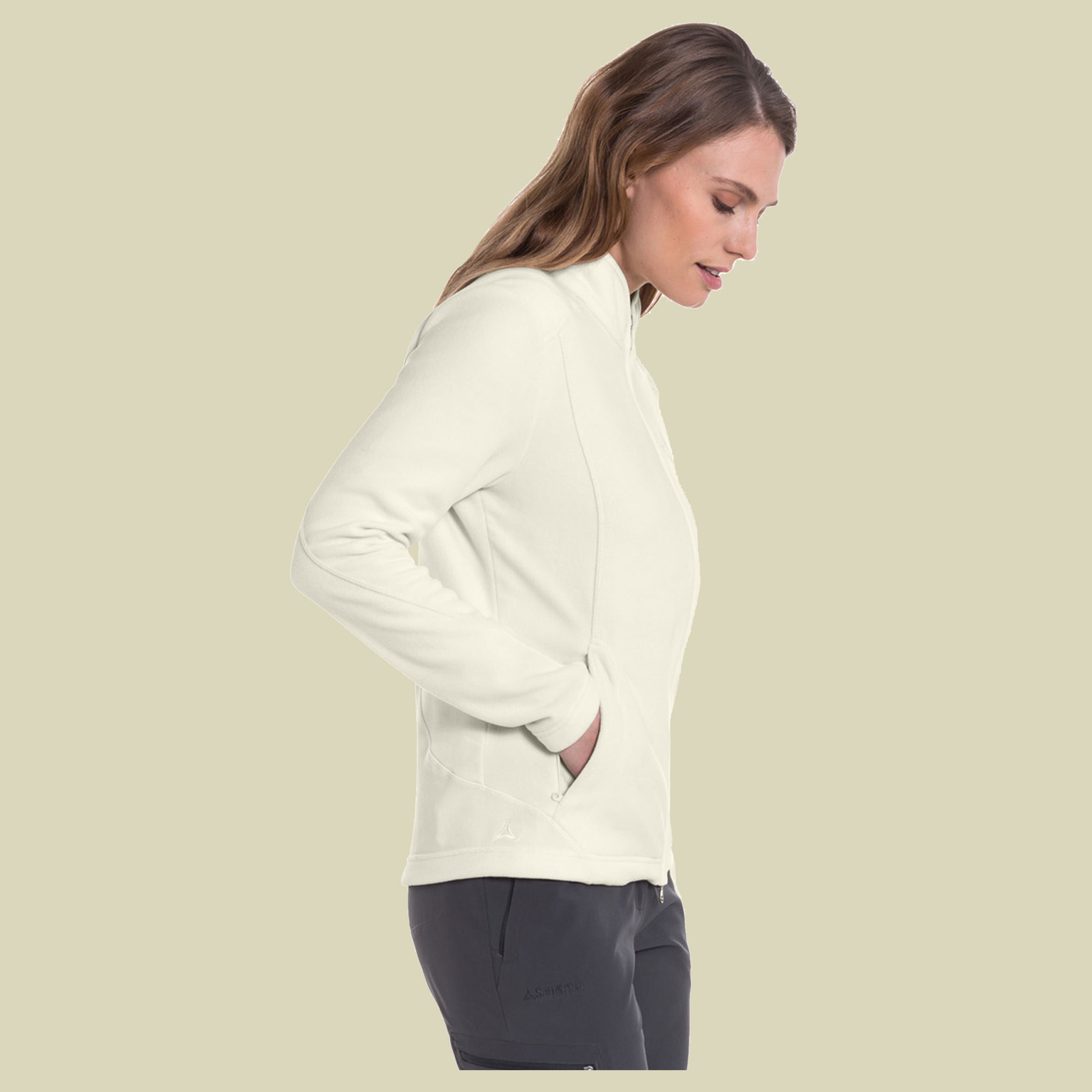 Fleece Jacket Leona2 Women Größe 40 Farbe whisper white