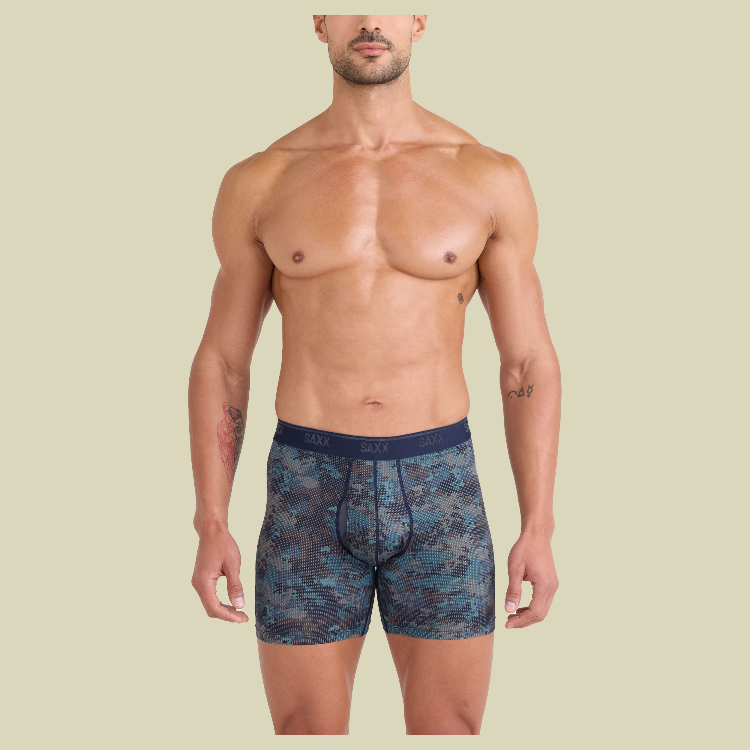 Quest Quick Dry Mesh Boxer Brief Fly 2Pk XXL mehrfarbig II - matrix camo/black