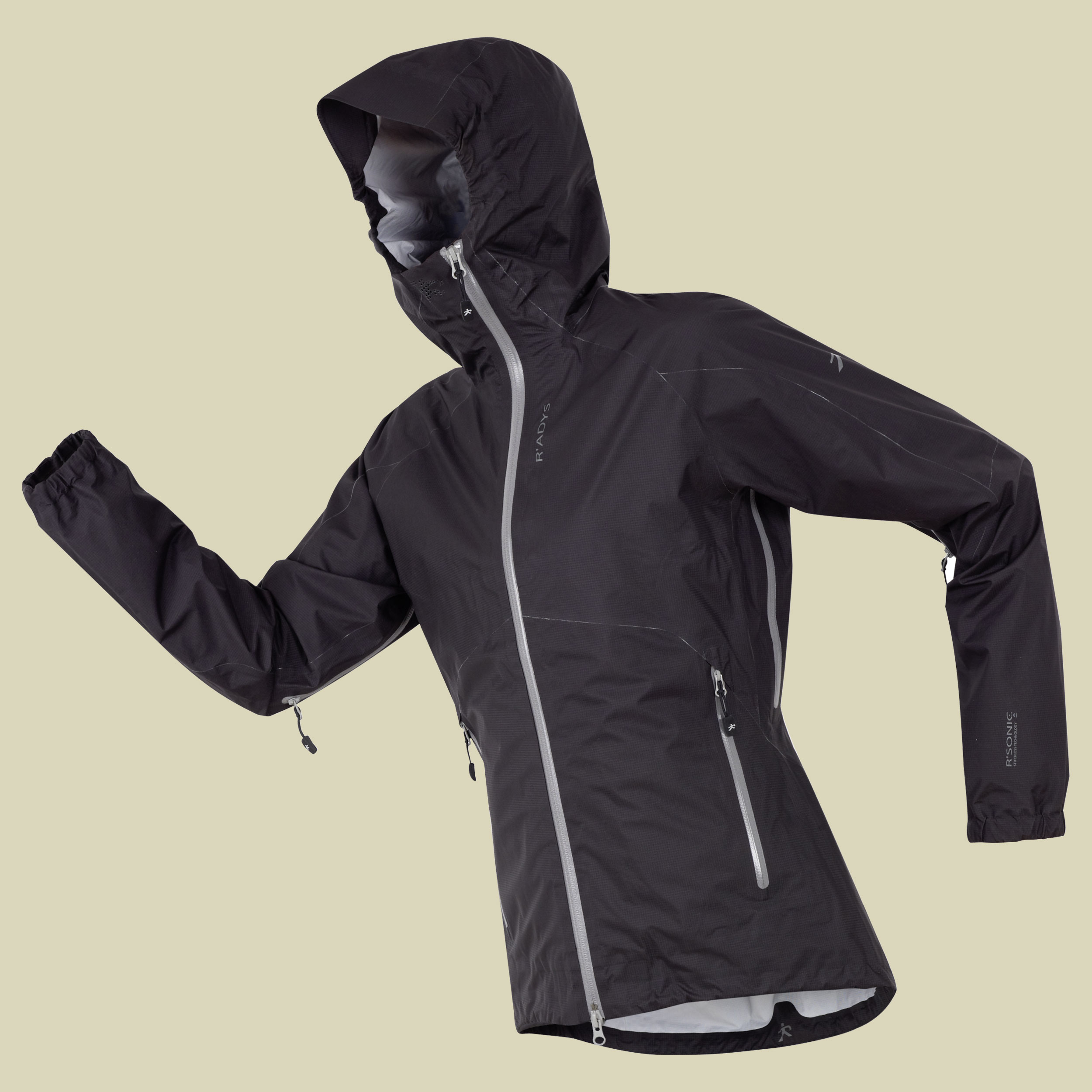 R 1W x-Light 3-Lagen Wetterschutzjacke Women Größe L Farbe black