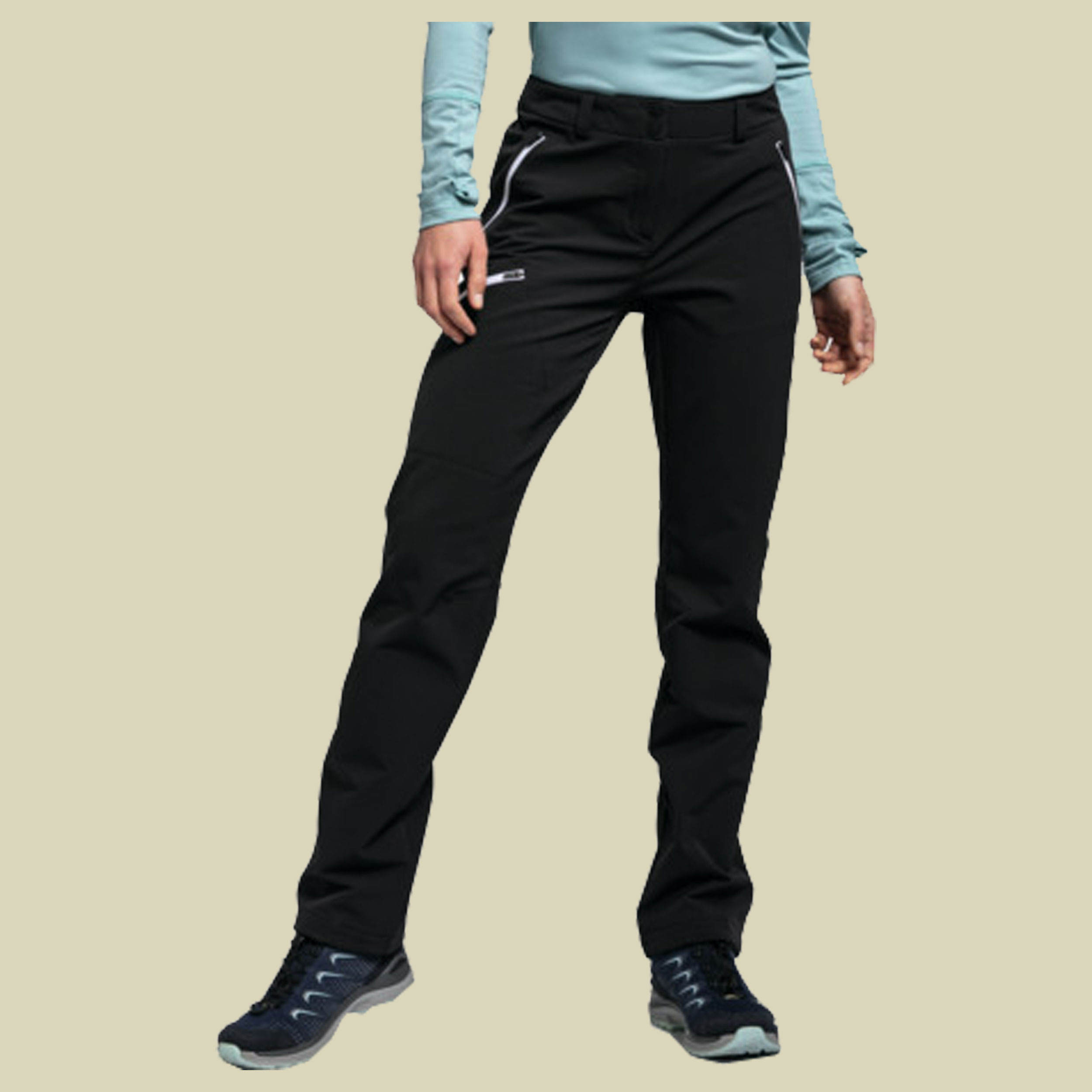 Pants Ascona Warm L Women Größe 42 Farbe black