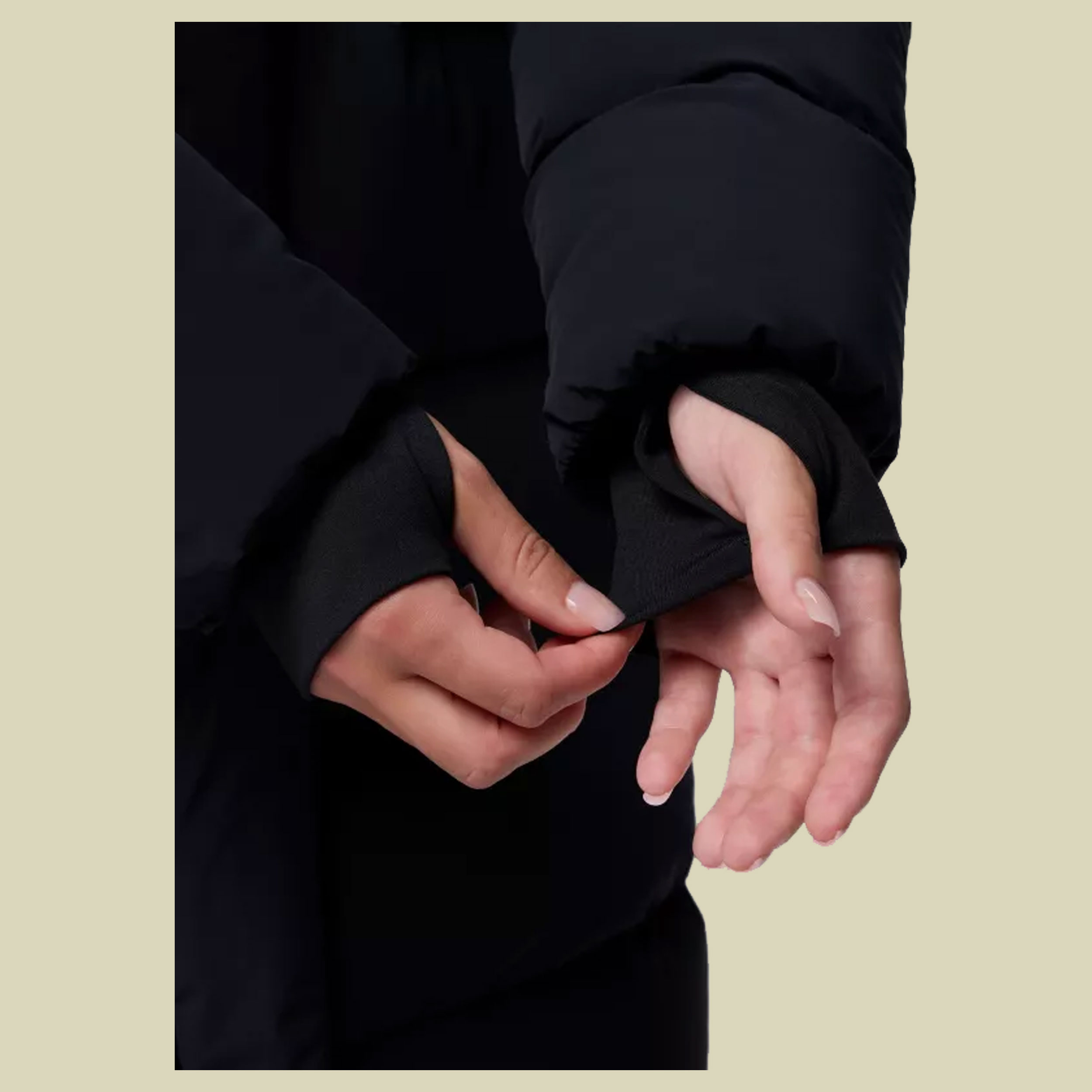 Amaze Puff Long Hooded Jacket Women XS schwarz - Farbe black