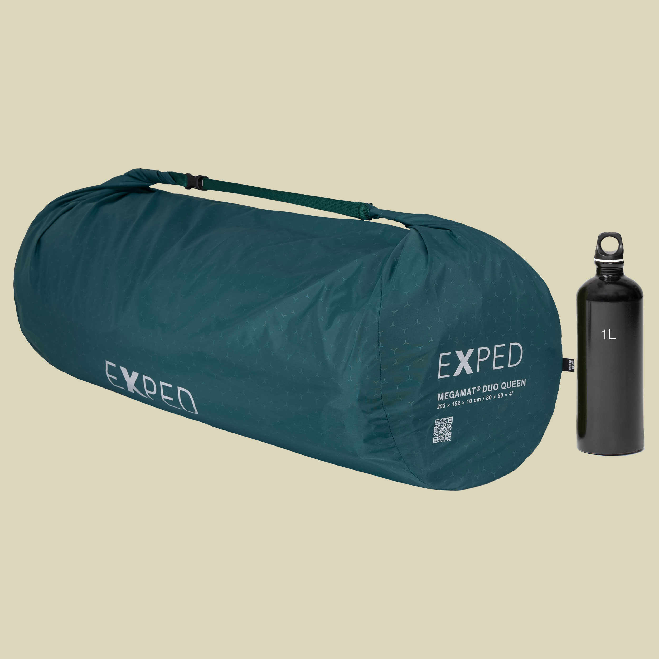MegaMat Duo 203 x 152 cm (QUEEN) grün - cypress