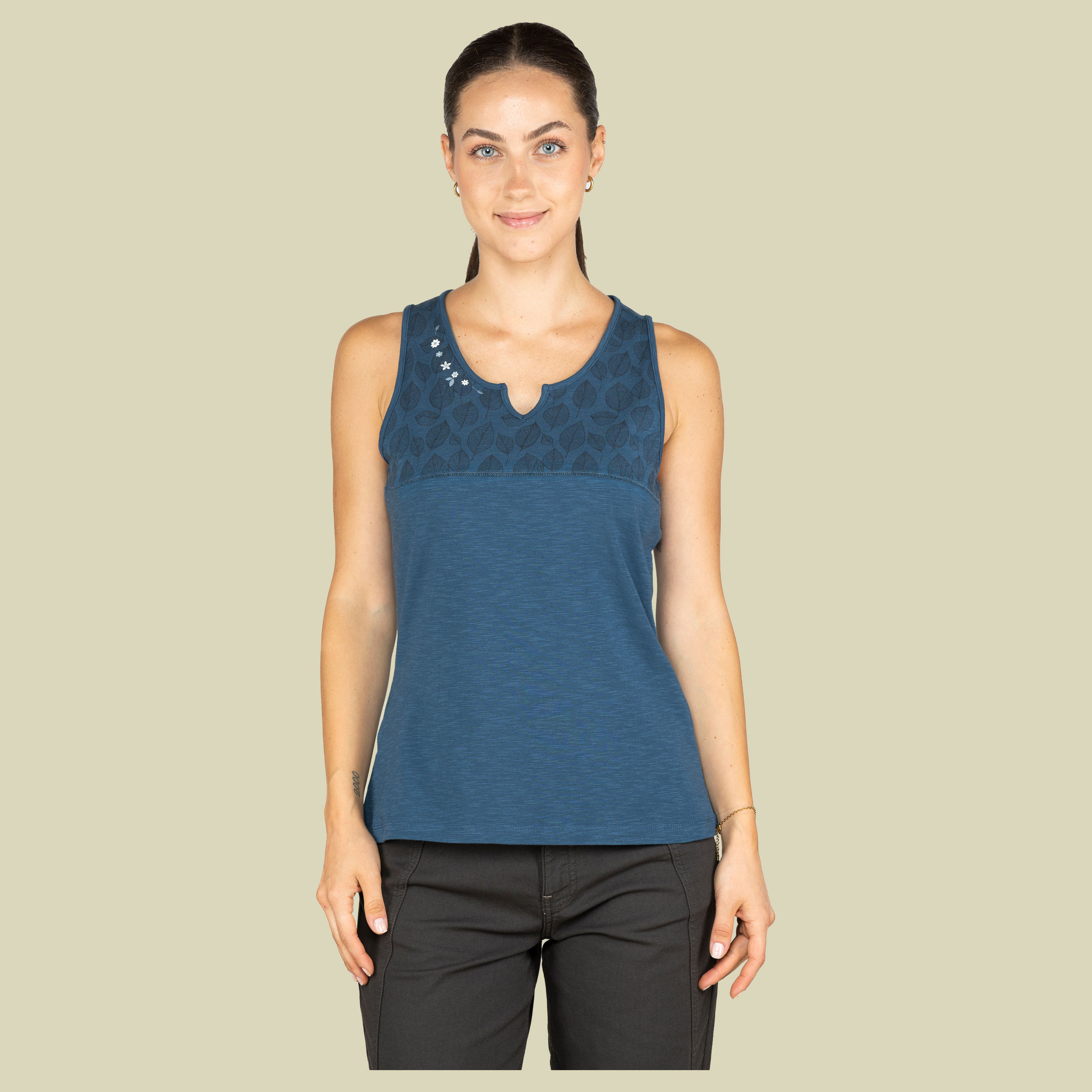 Korfu Leaves Women 36 blau - Farbe dark blue