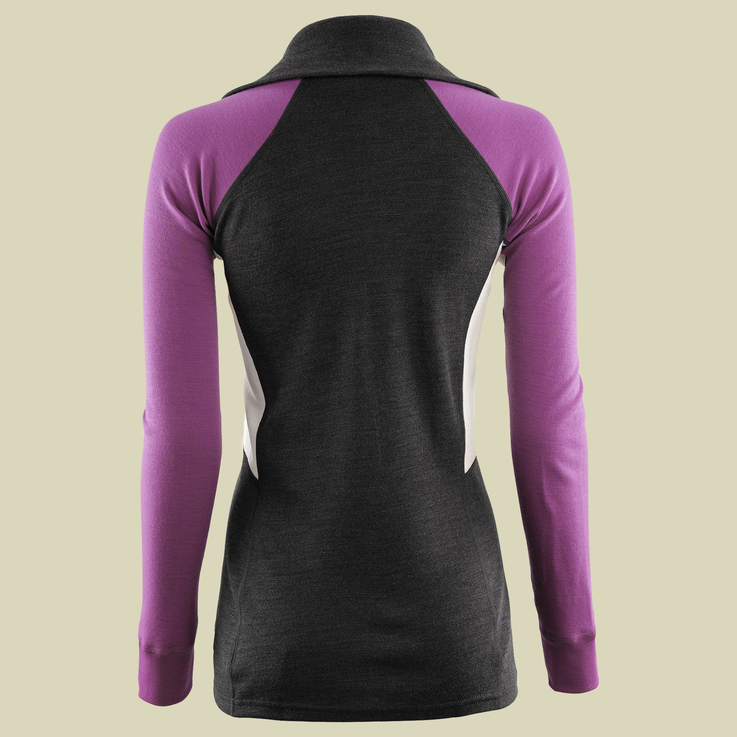 WarmWool Polo Women Größe L  Farbe marengo/sunset purple/nature