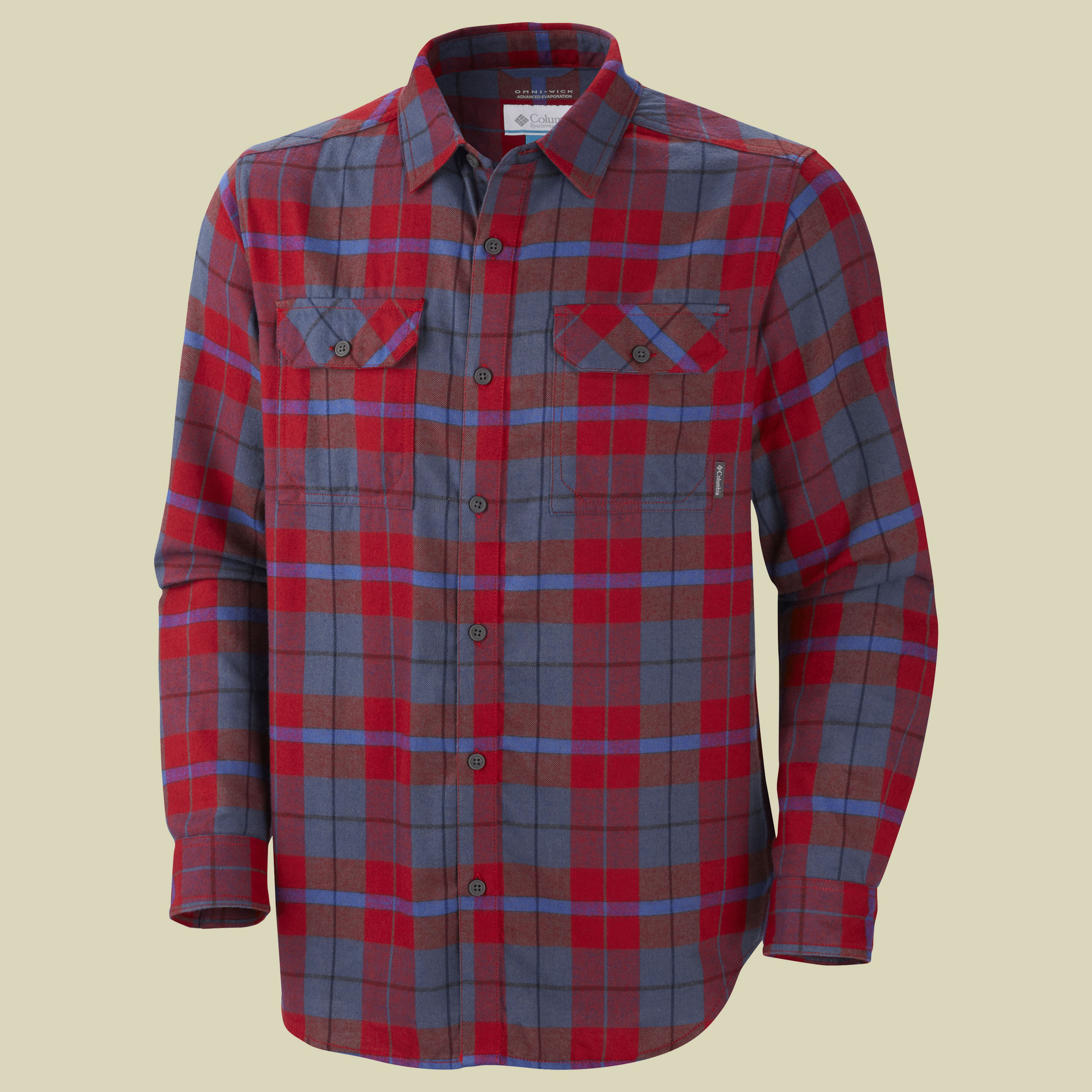 Flare Gun Flannel III Long Sleeve Shirt Größe M Farbe hyper blue / plaid