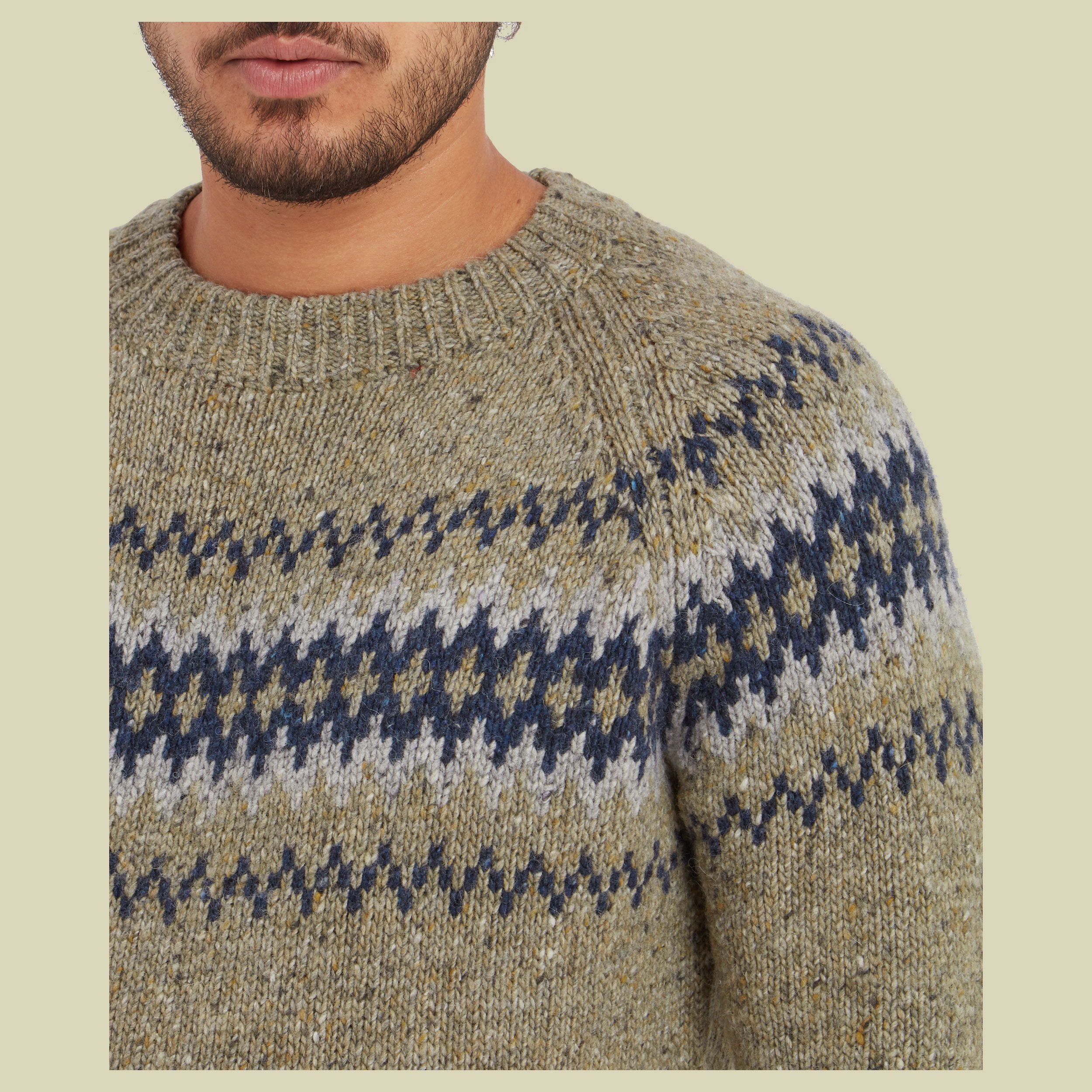 Dumji Crew Sweater Men braun2 XL - Farbe herb