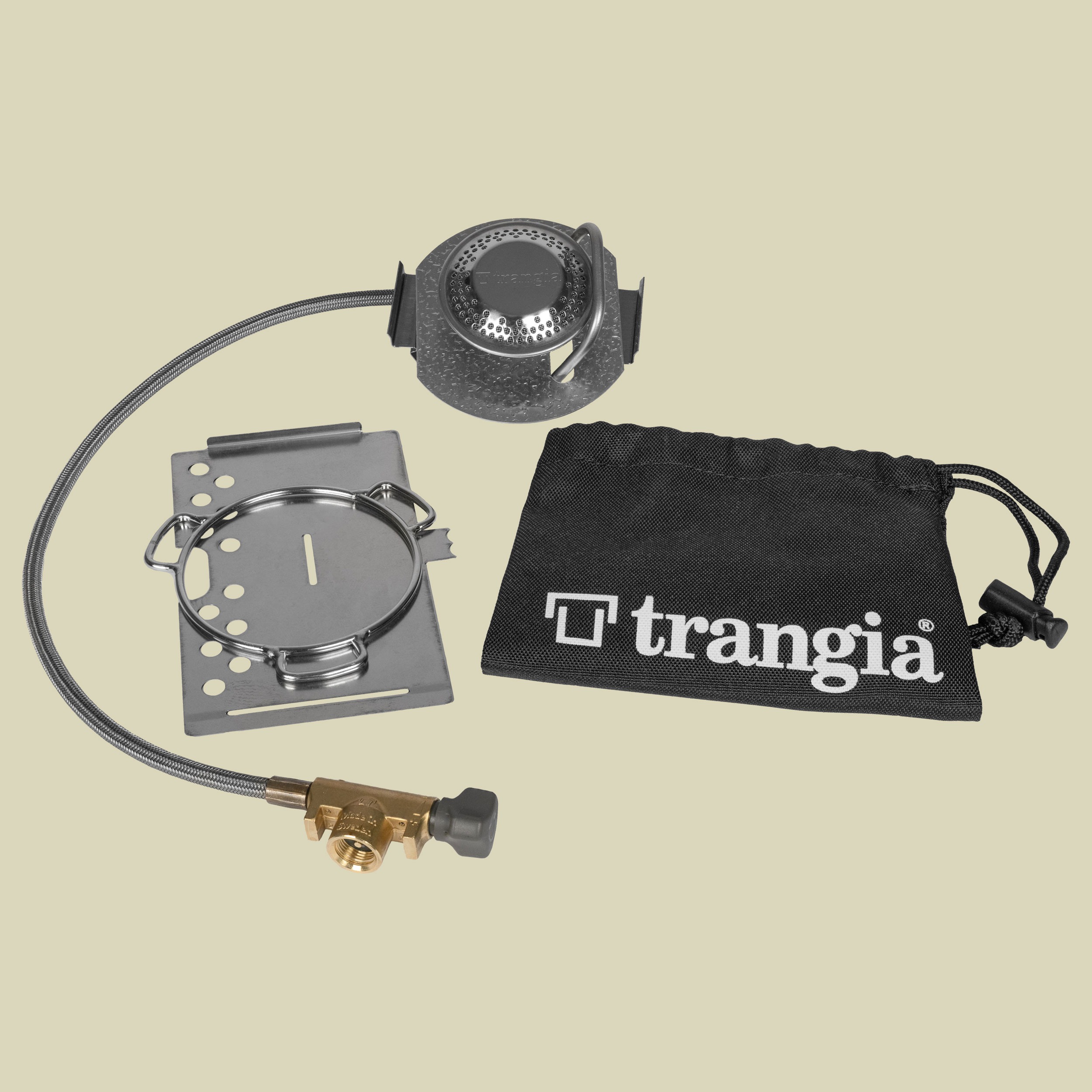 Trangia Triangle mit Gasbrenner