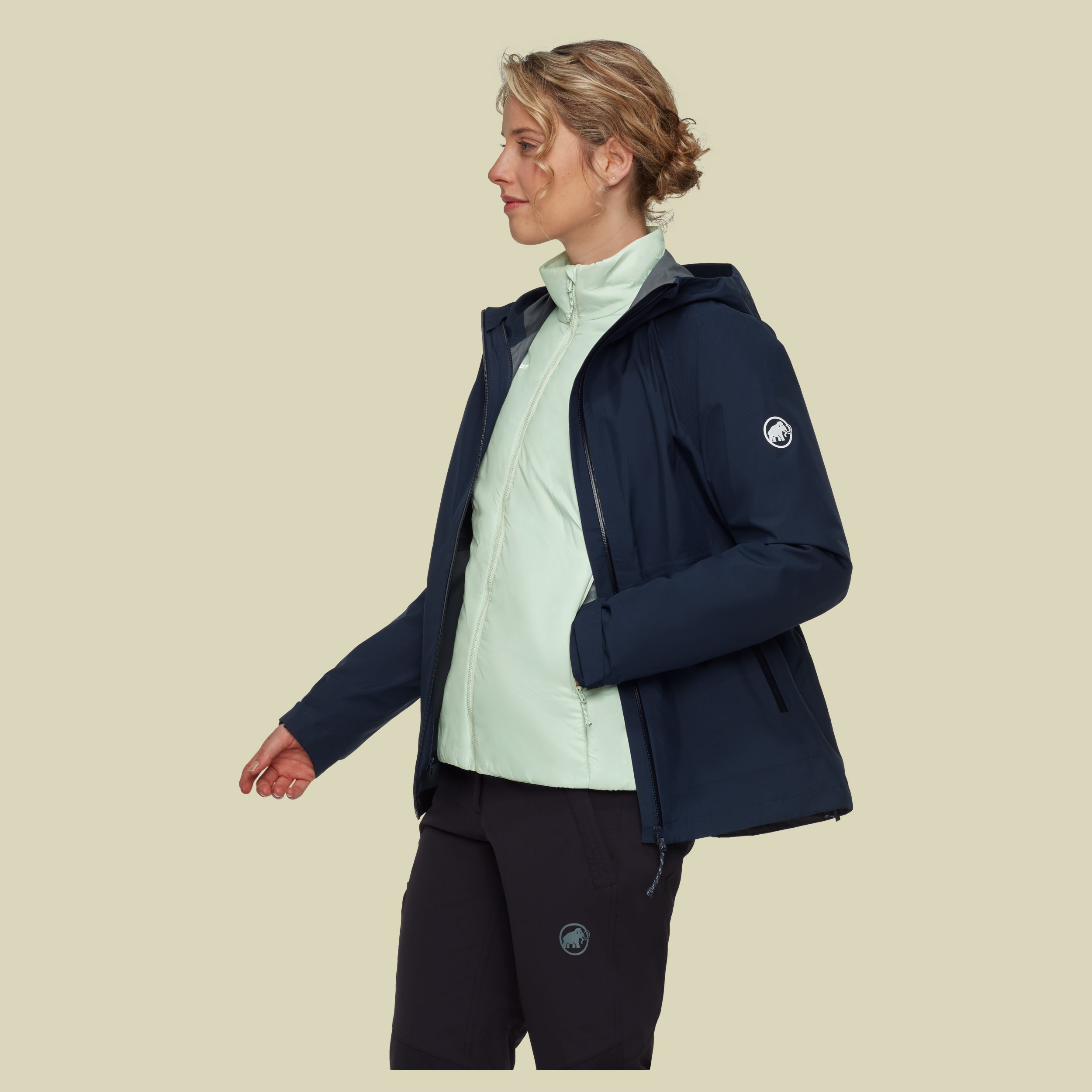 Alto Light 3 in 1 HS Hooded Jacket Women XL blau - marine-silver sage
