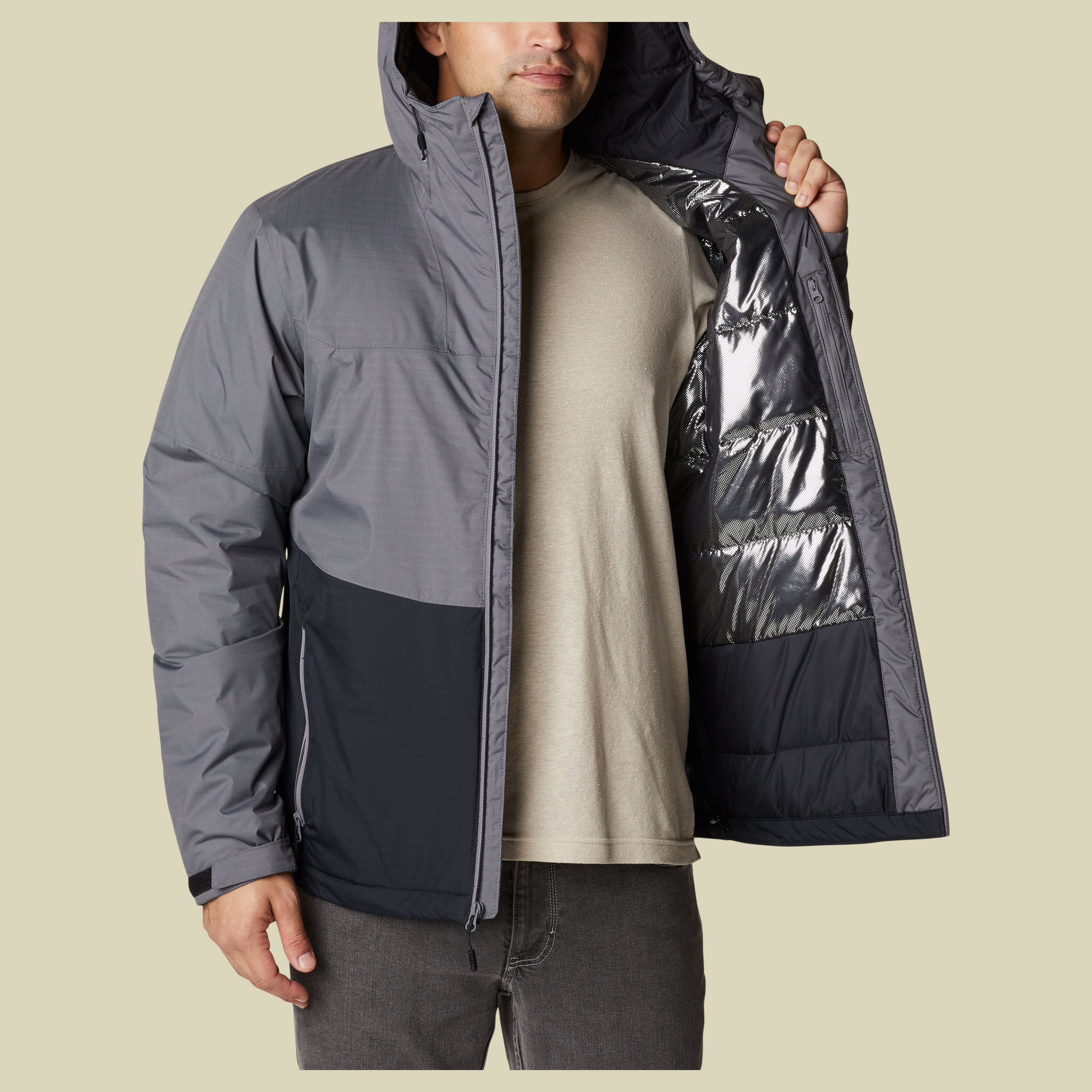 Point Park Insulated Jacket Men Größe XL Farbe city grey-black