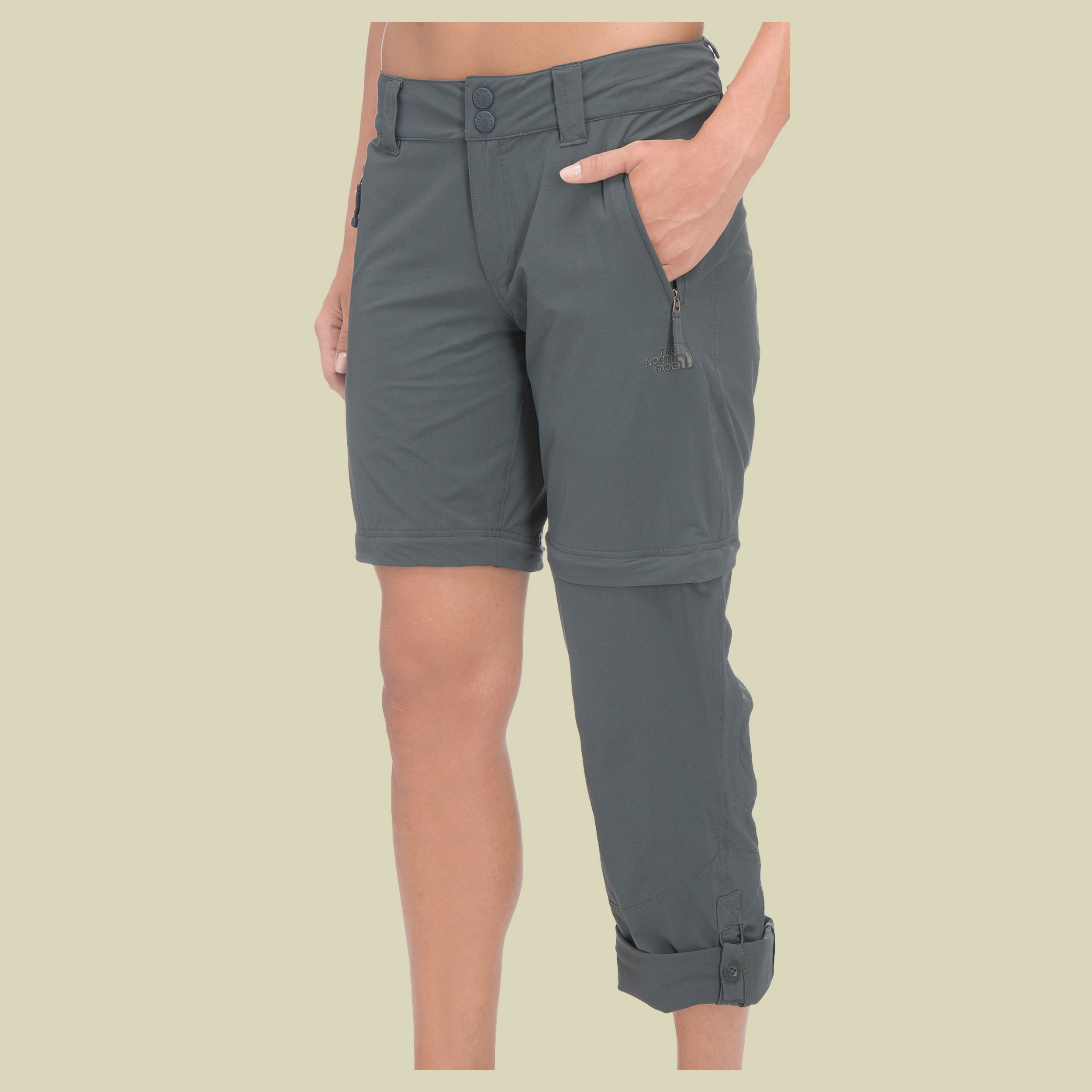 Trekker Convertible Pant Women Größe 2 Farbe asphalt grey