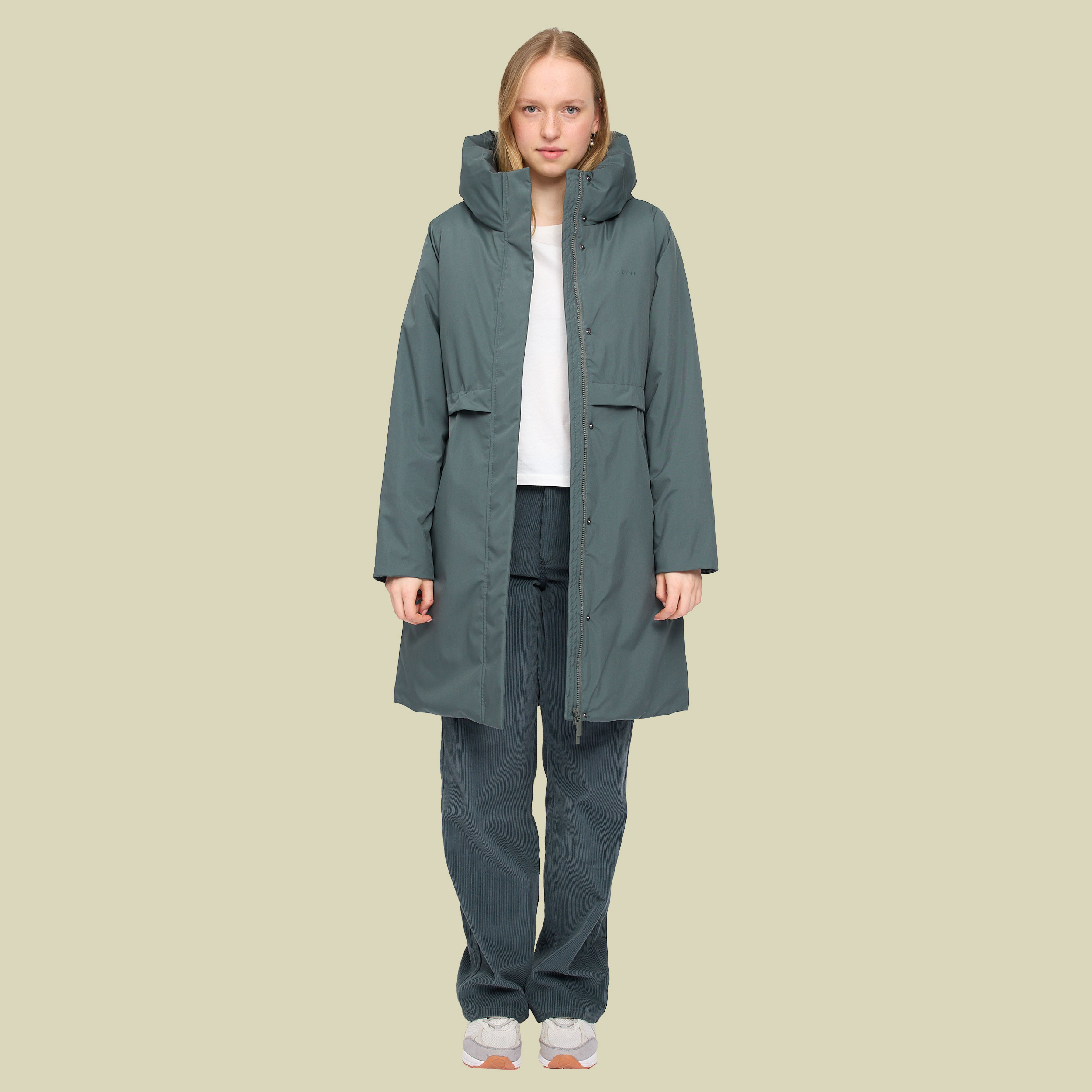Basic Padded Parka Women S grau - Farbe bottle