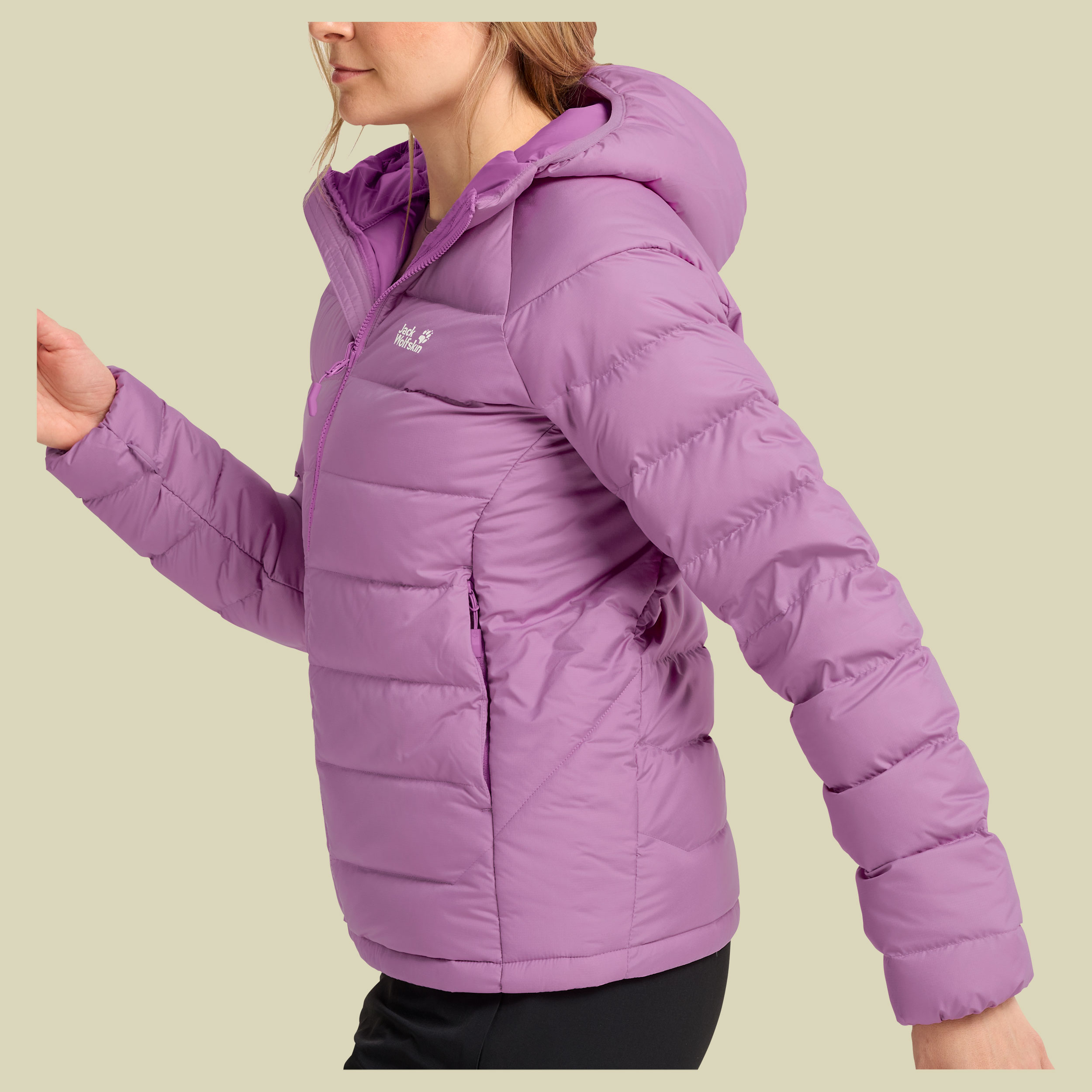 Wild Pass Down Hoody RDS Women XXL lila - vivid orchid