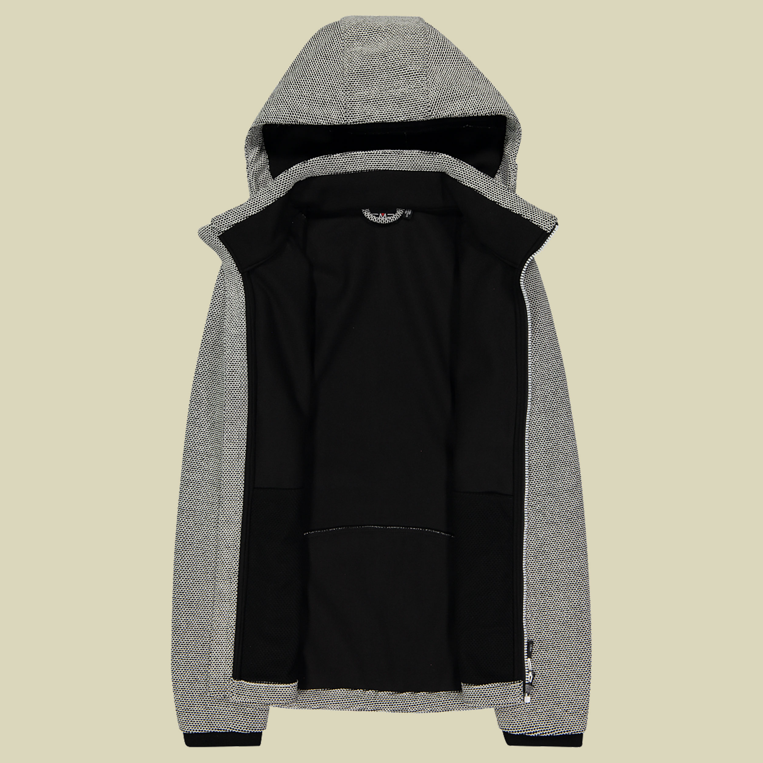 Woman Jacket Zip Hood Softshell 32A1416 Größe 36 Farbe 10XM b.co-gesso