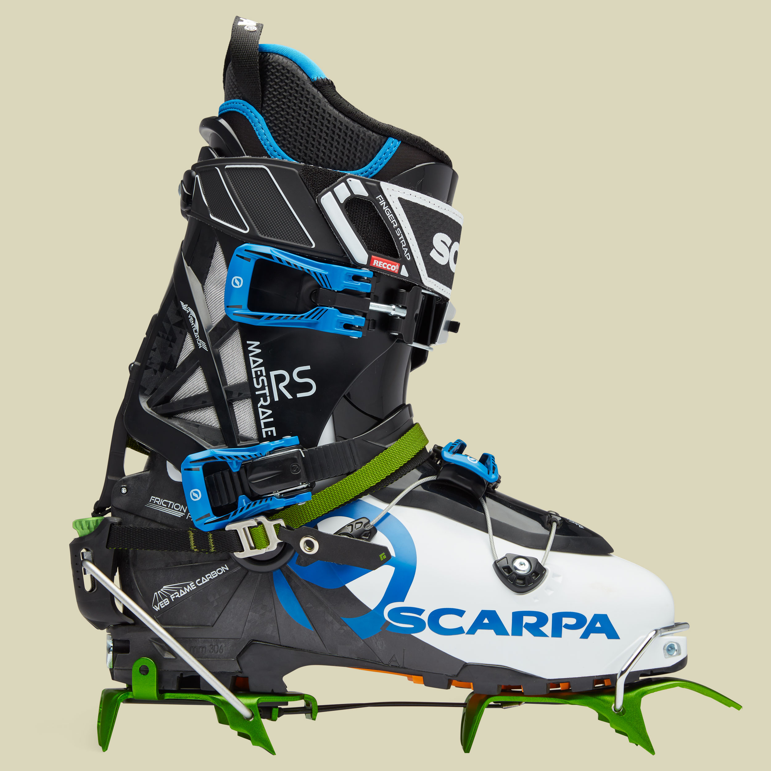 Neve Pro Crampons für Schuhgröße 36 - 46 Farbe envy green