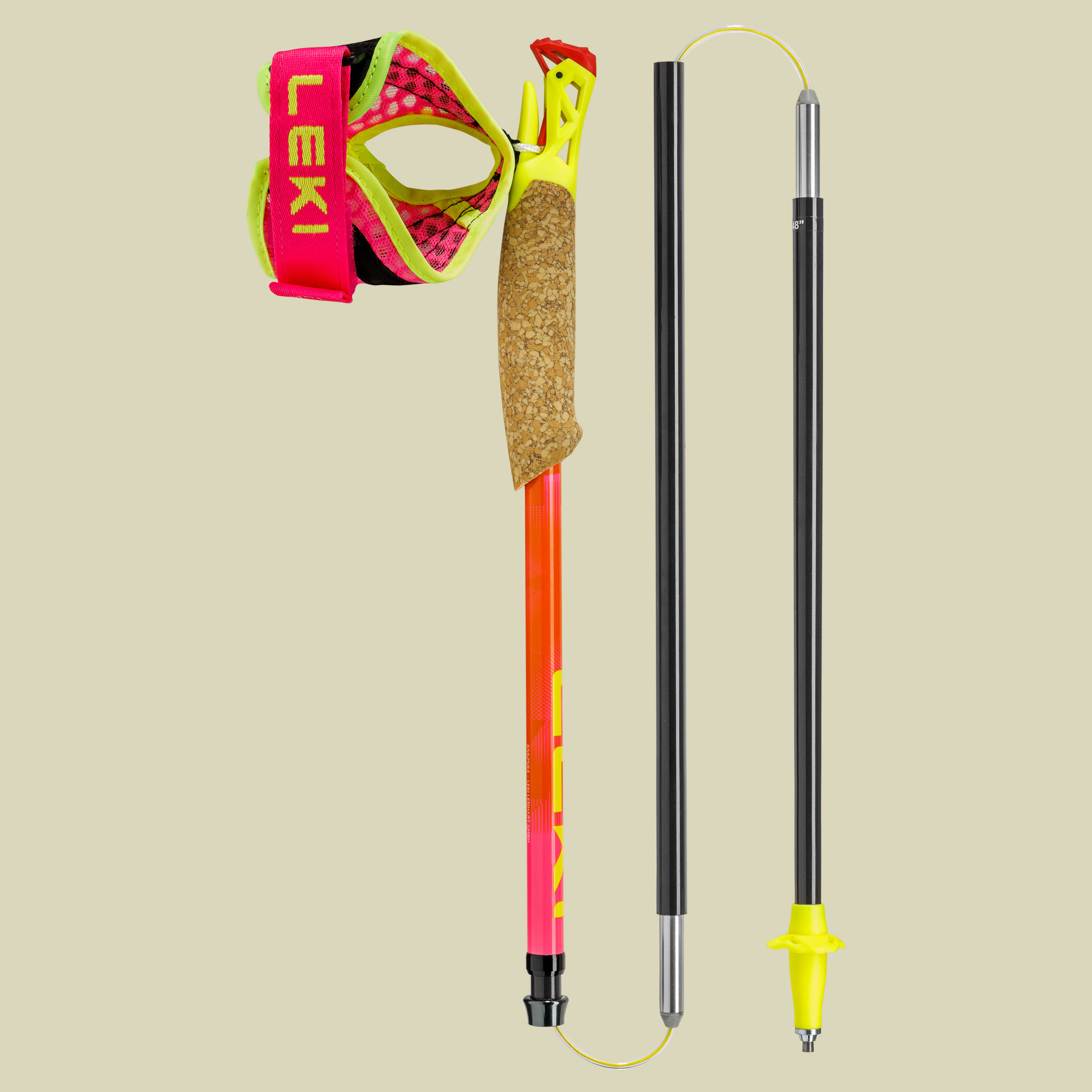 Ultratrail FX.One SuperLite 130 cm mehrfarbig - neonpink-pastellorange-neonyellow