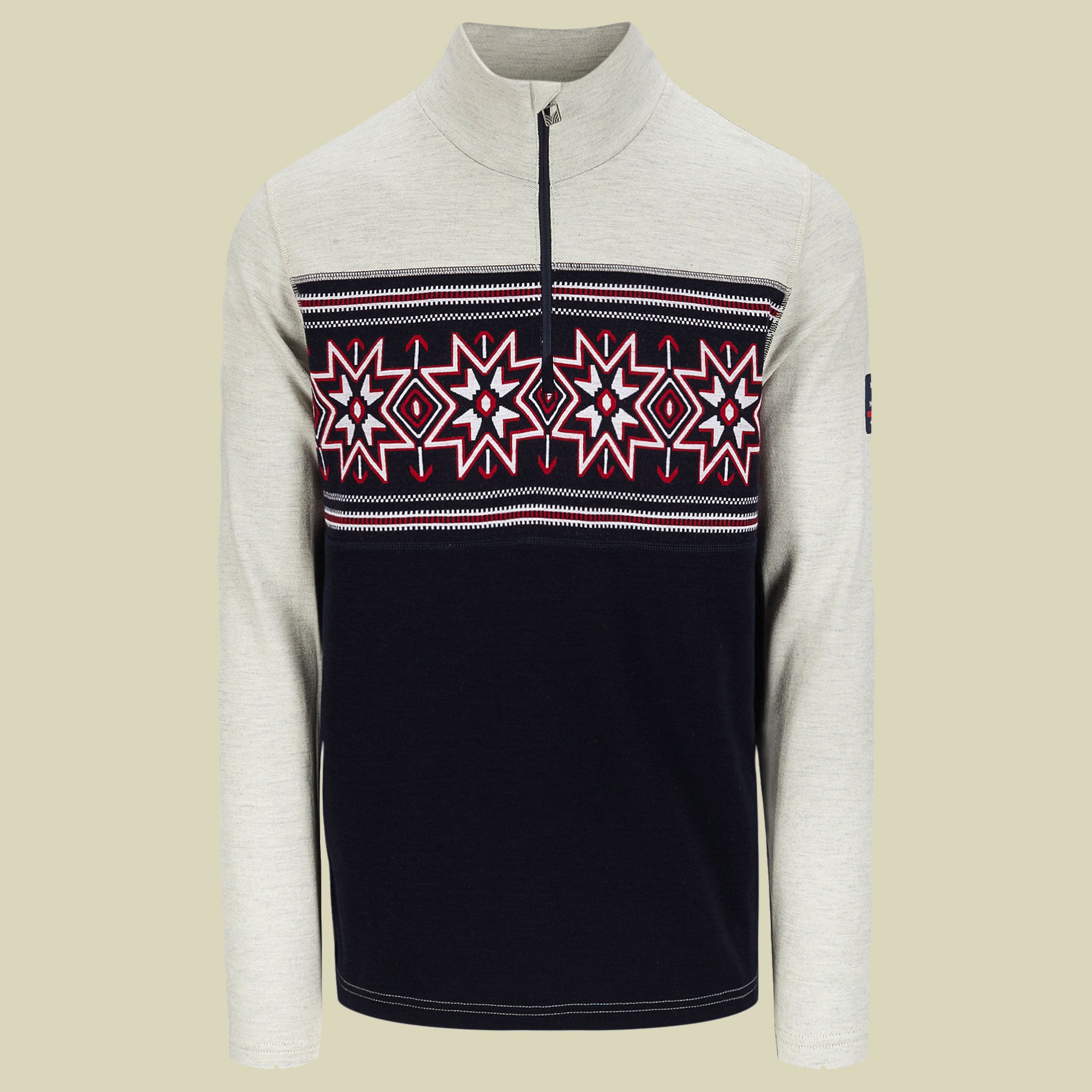 Olympia Basic Sweater Men Größe M  Farbe off white/navy/raspberry