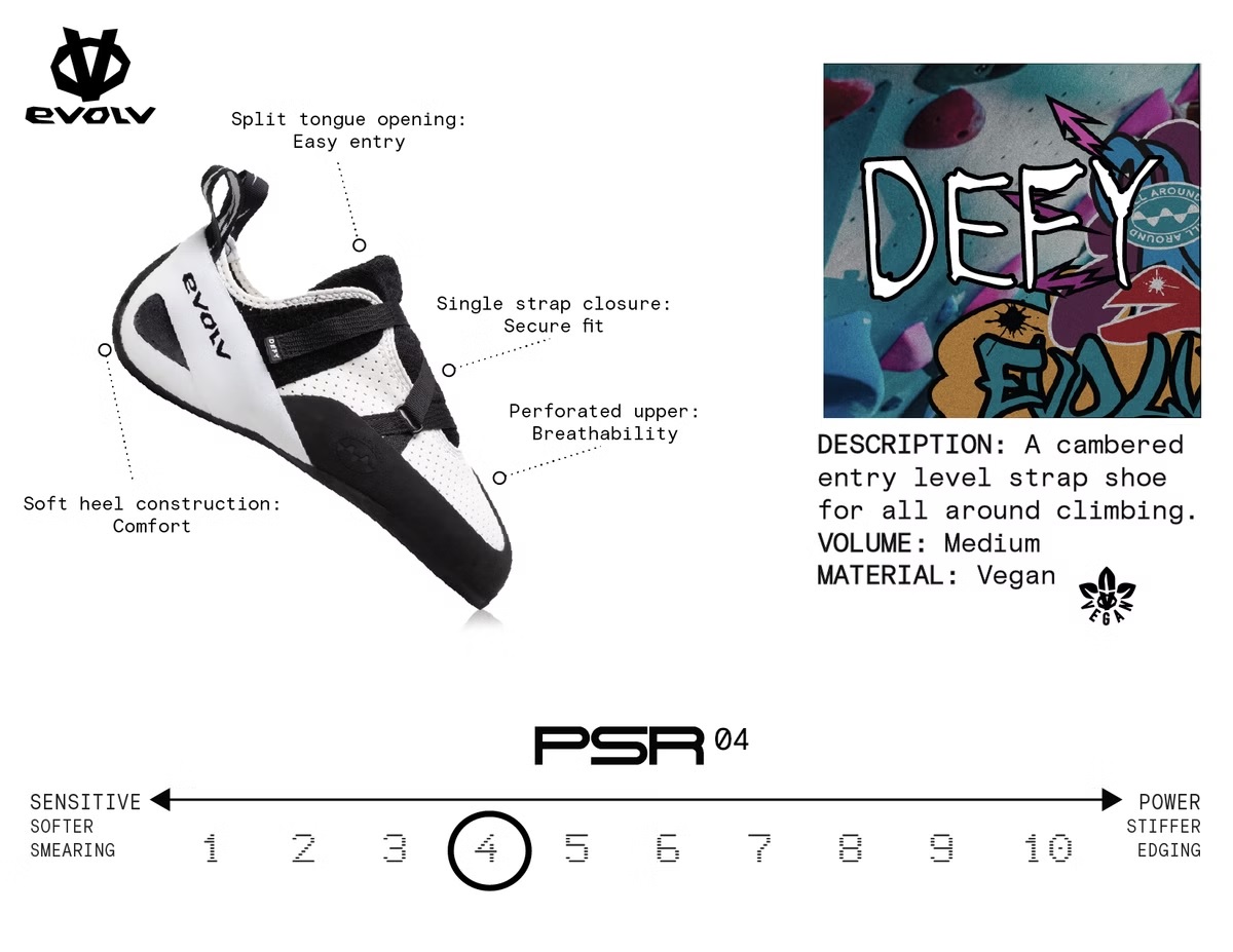 Defy Kletterschuh grau 48 - gray/black