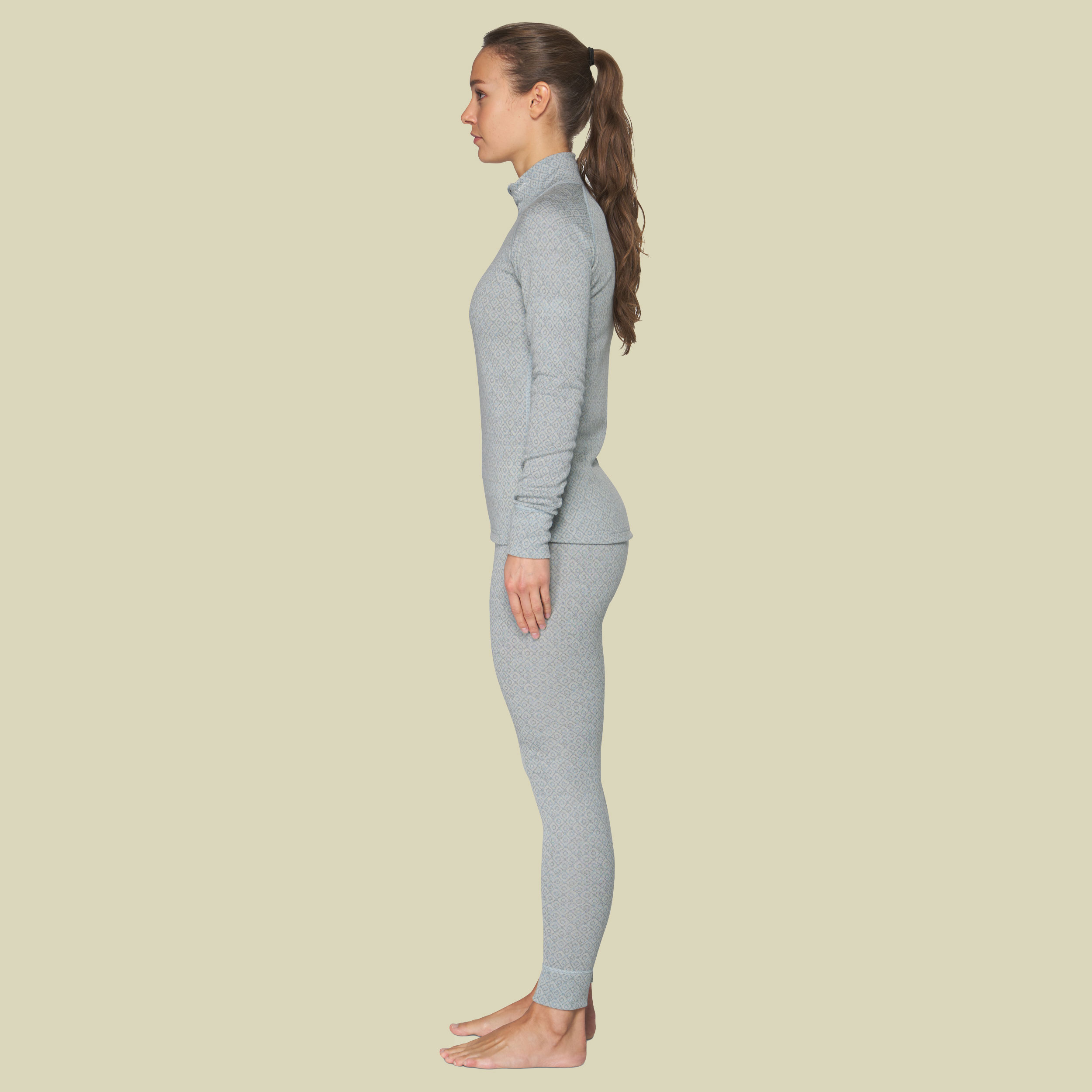 Signaure Silk 230 Cross Neck Woman XL blau - dawn