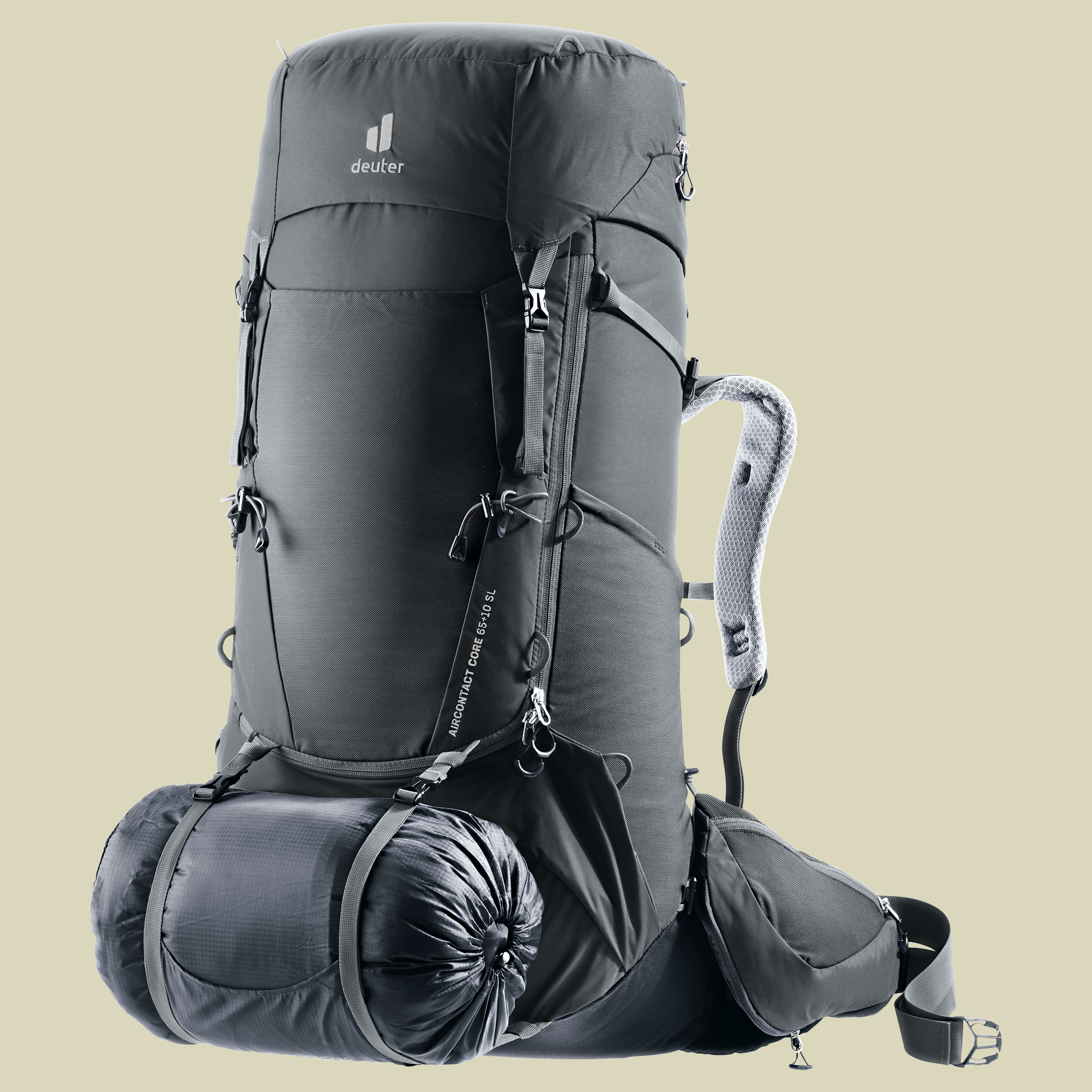 Aircontact Core 65+10 SL Women grau 65 L + 10 L - Farbe graphite-black