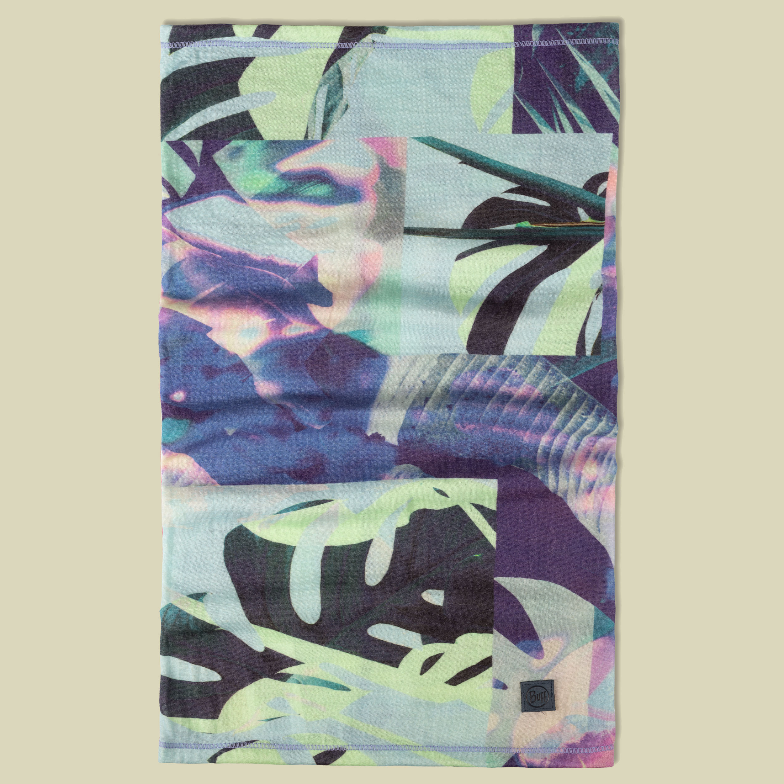 Merino Lightweight Digital Prints one size grün - akei multi