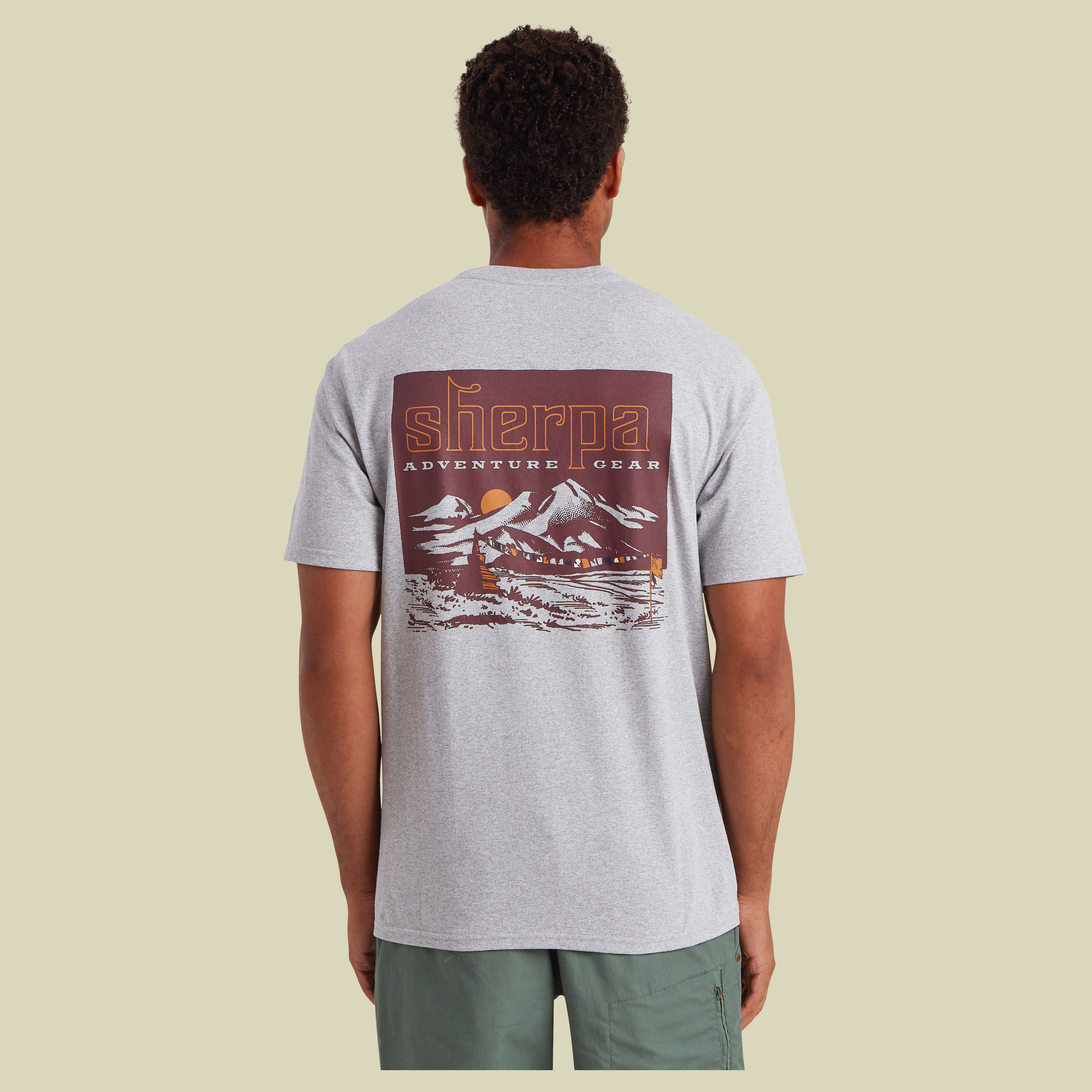 Jutnu Himalayan Tee Men XXL grau- Farbe  monsoon