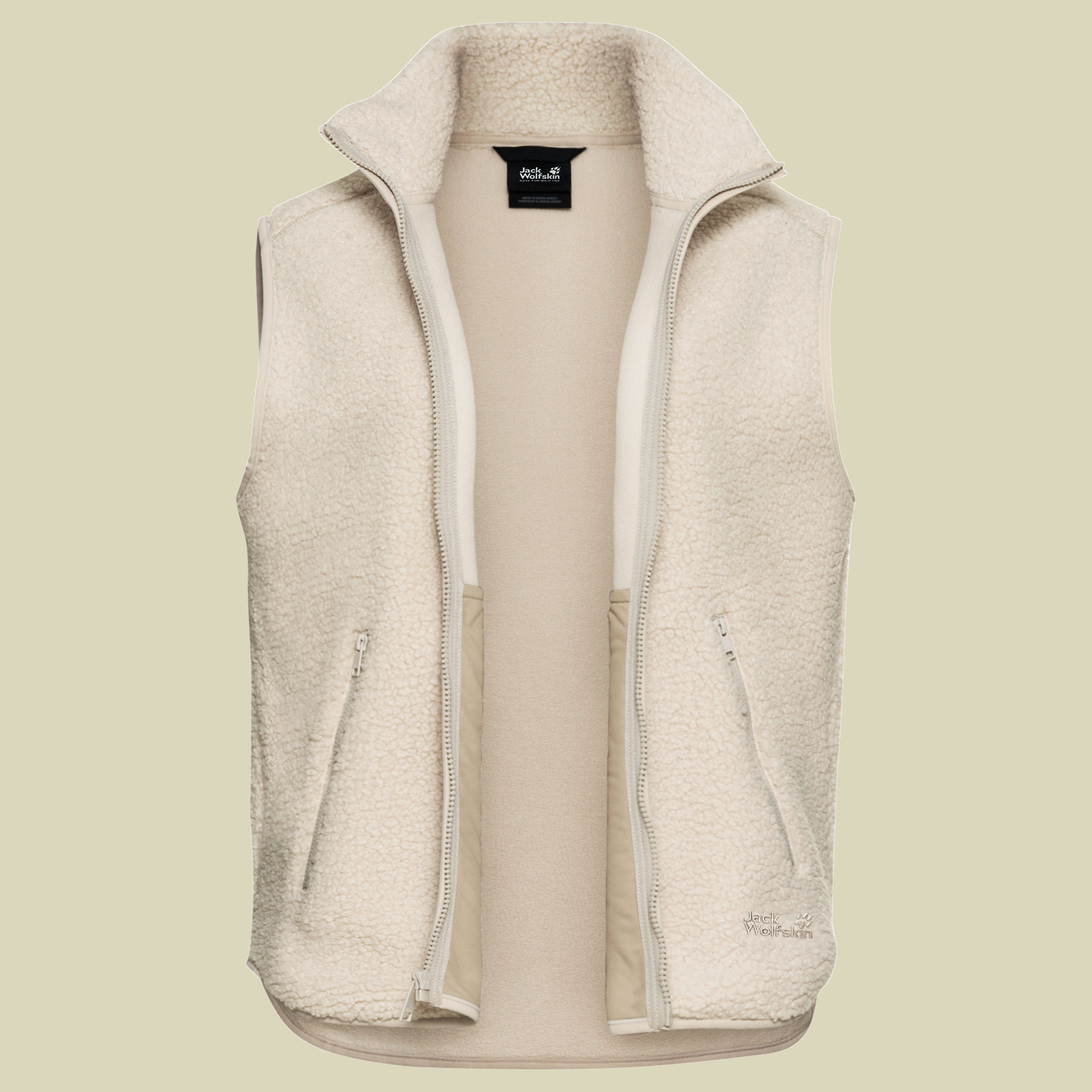 High Curl Vest Women grau XXL - oyster