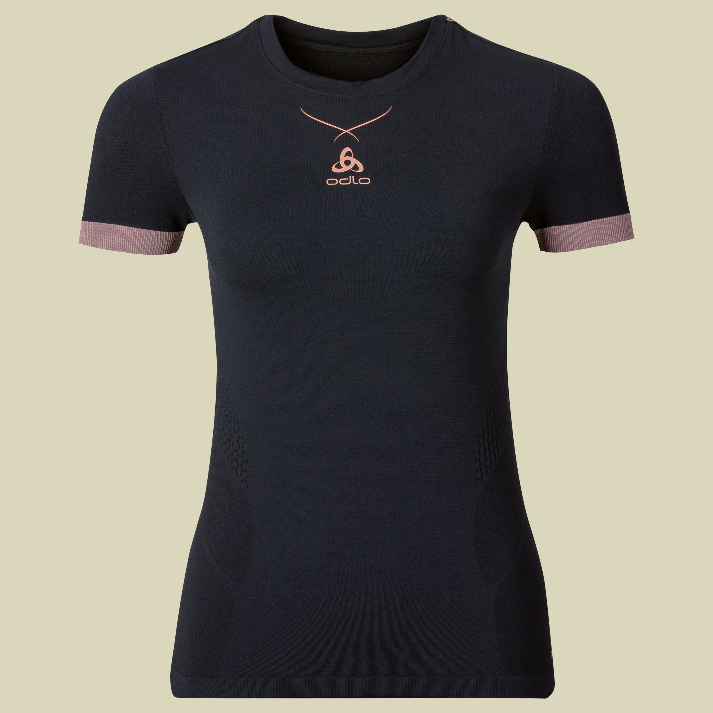 Ceramicool seamless Shirt s/s Women Größe S Farbe black-fleur de lotus