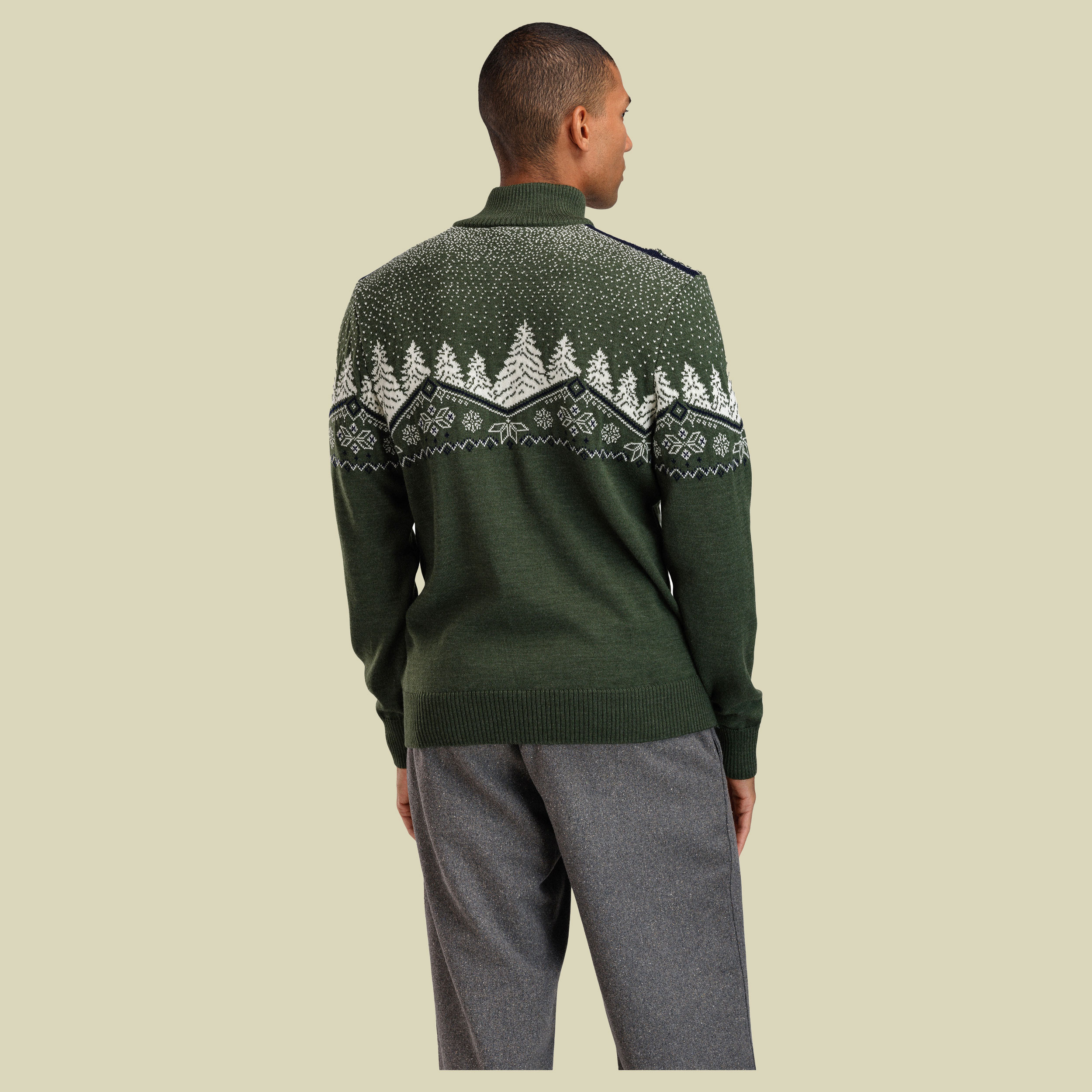 Dale Christmas Sweater Men grün XL - loden/off white/navy