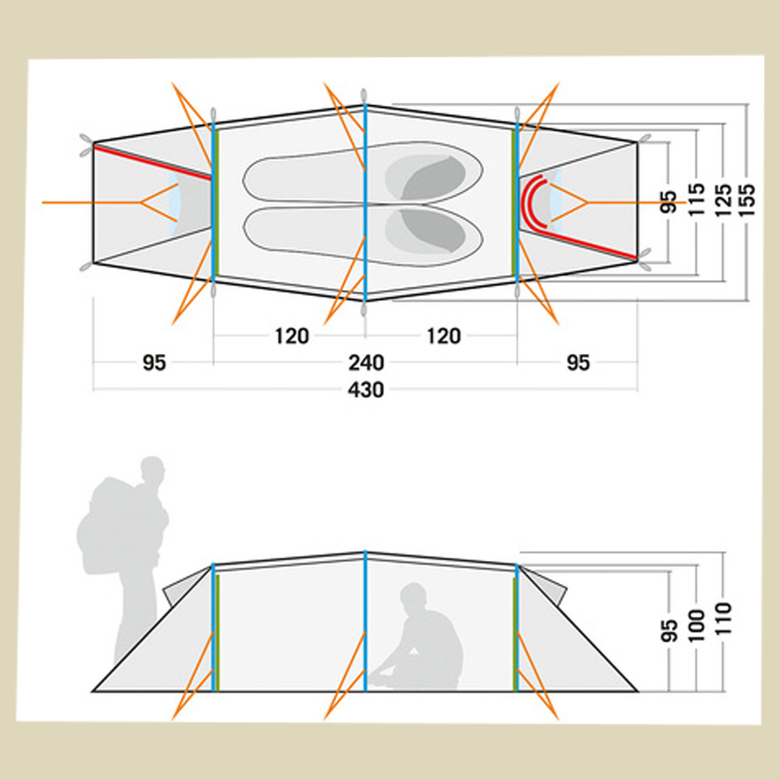 Rokua 2 Farbe ston grey olive
