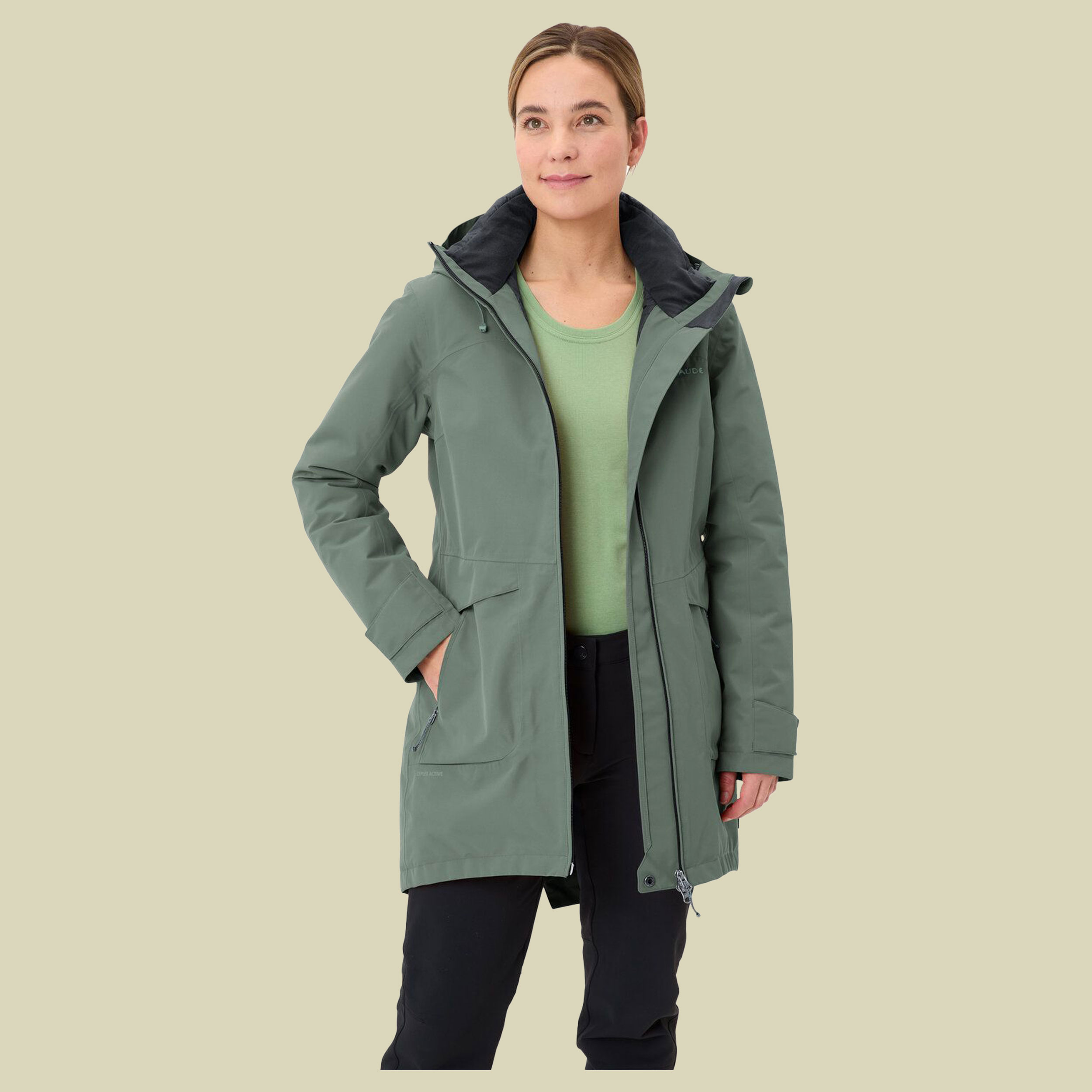 Skomer Winter Parka III Women 44 grün - agave
