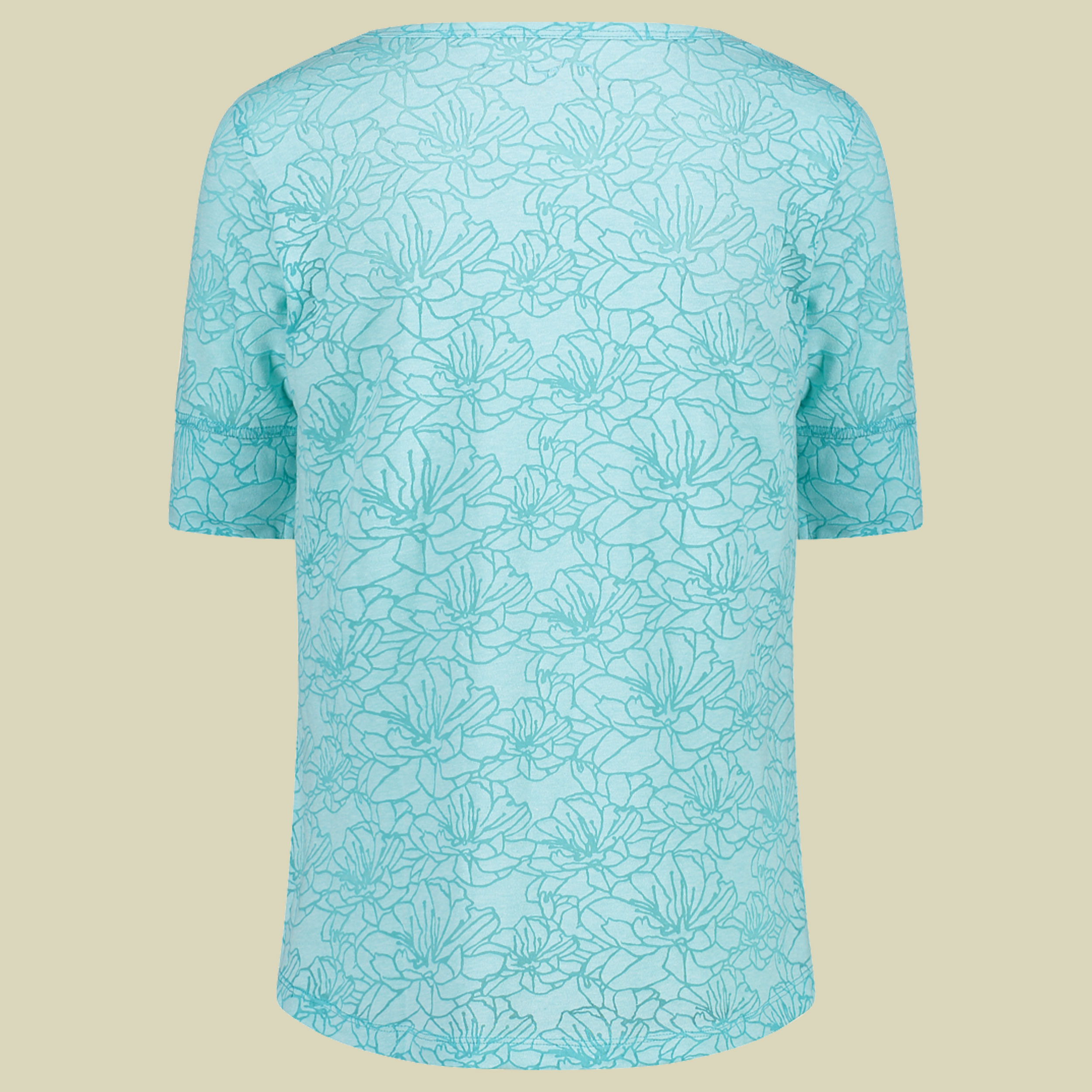 Woman T-Shirt Burn Out Jersey 32T6186 Größe 36 Farbe L430 acqua