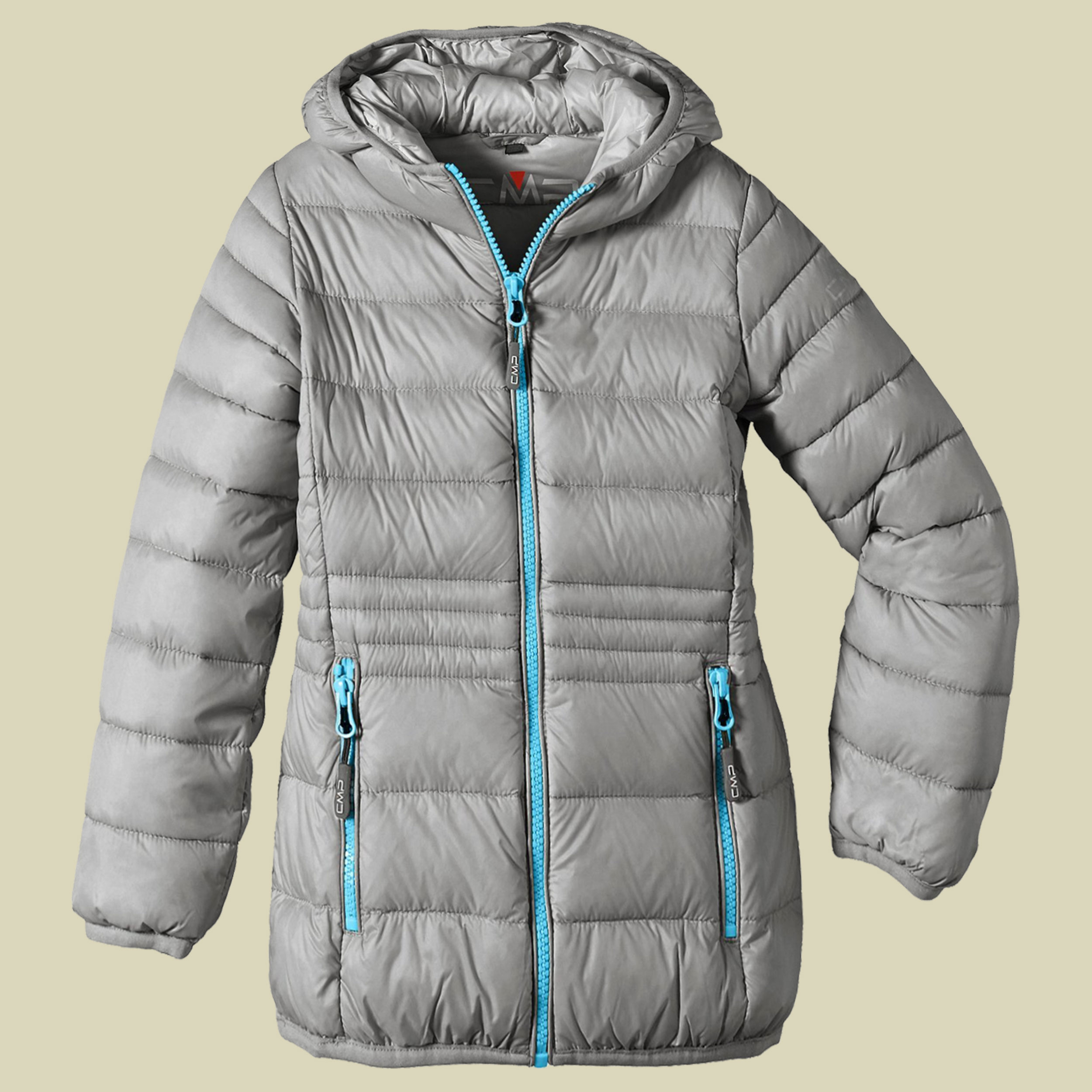 Girl Down Jacket Fix Hood CMP 3Z16025 Größe 116 Farbe scarlet - forest