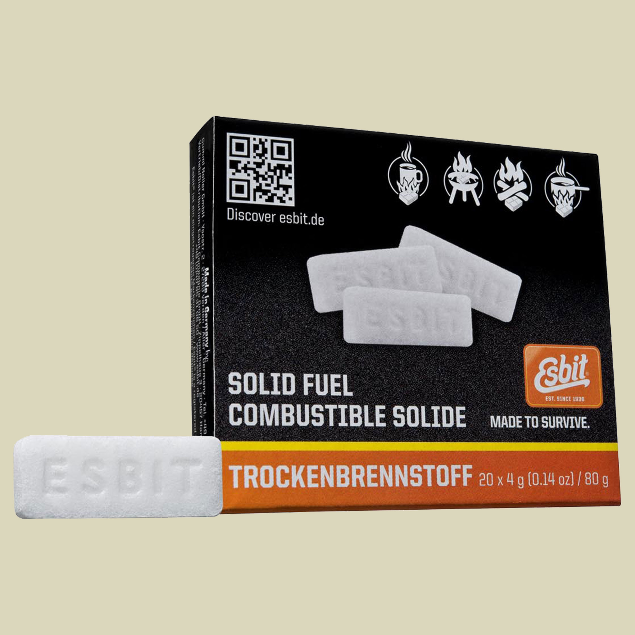 Trockenbrennstoff-Tabletten 20x4g