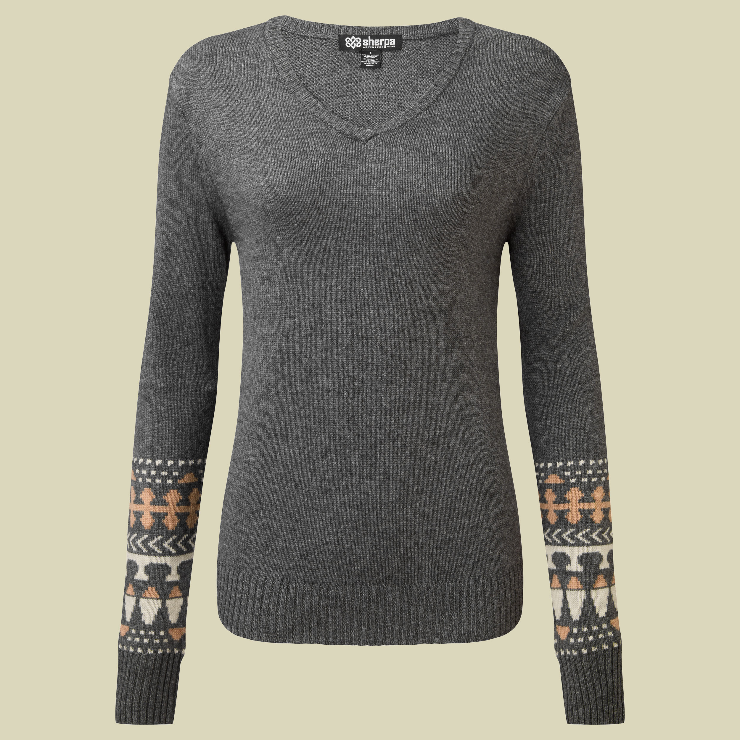 Maya V-Neck Sweater Women Größe M  Farbe kharani grey