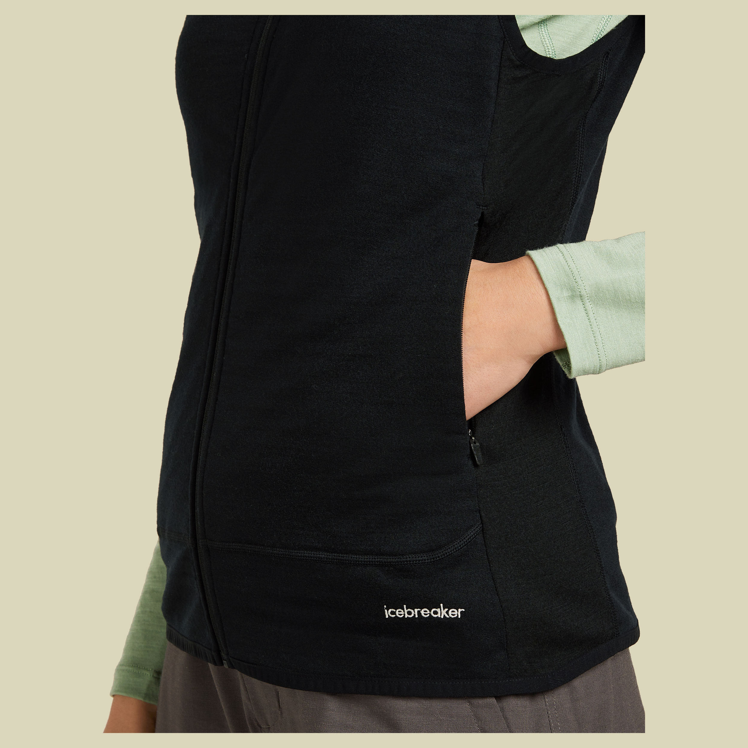 Merino Blend 300 RealFleece™ Descender Vest Women XL schwarz - black