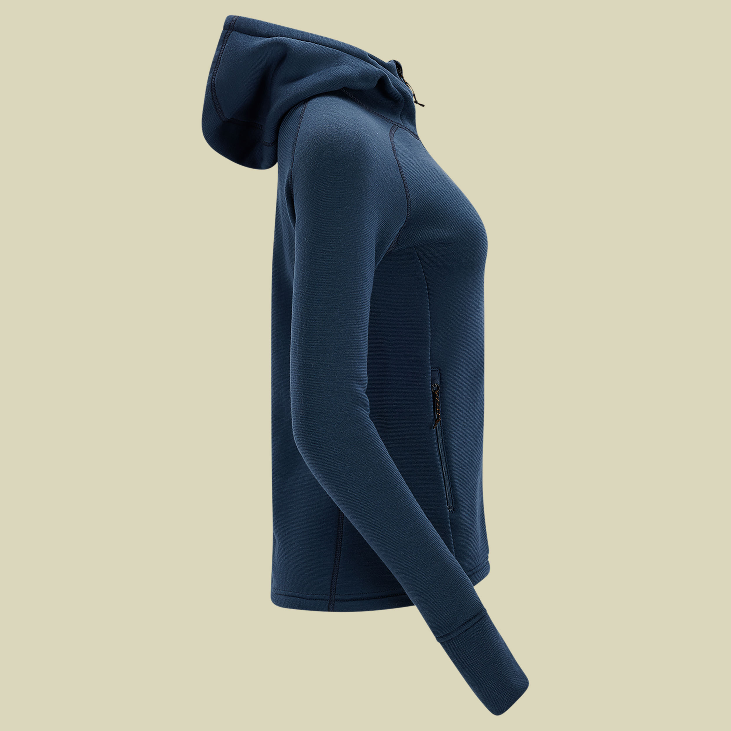 FleeceWool Hoded Jacket Women XL Midnight Navy