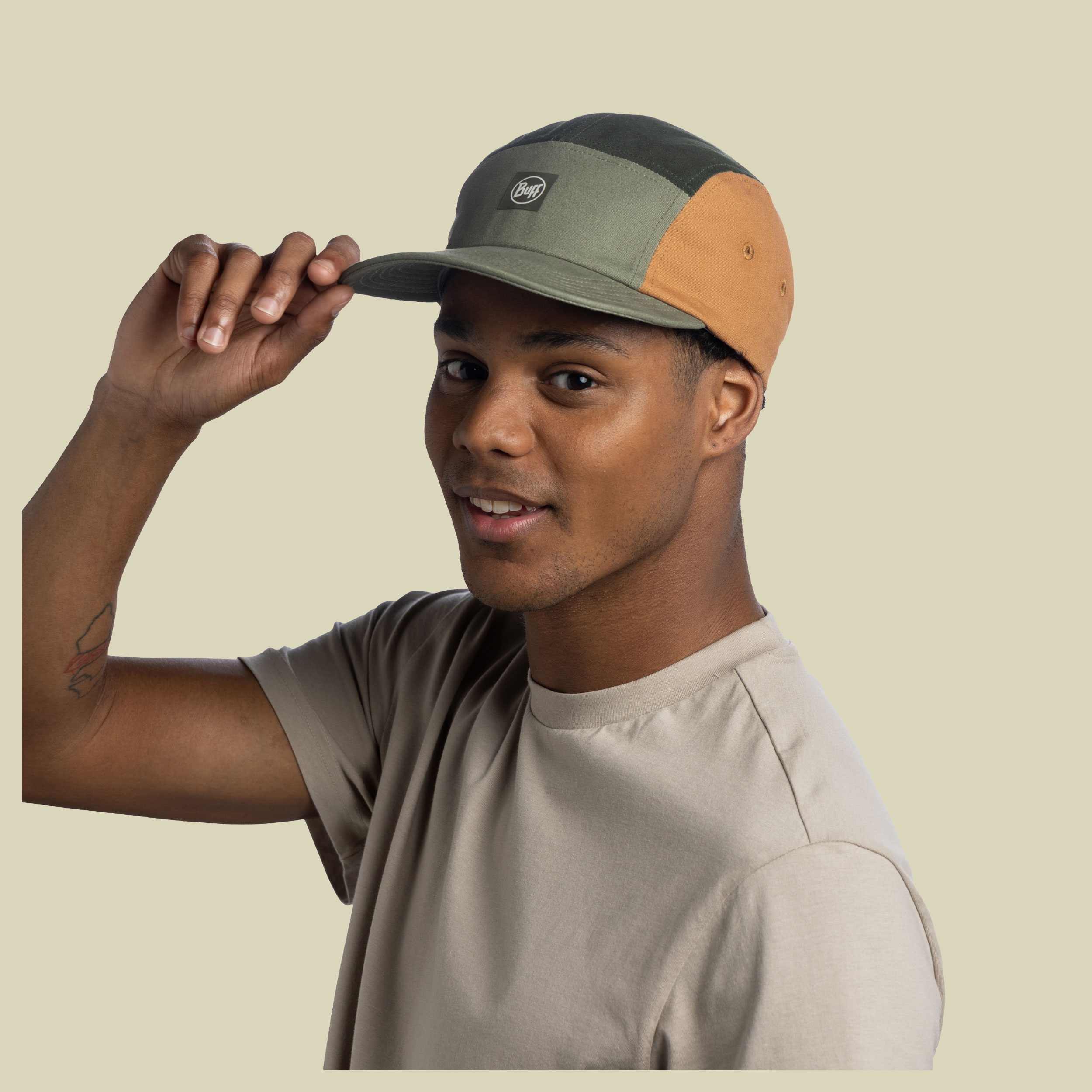 5 Panel Venture Cap one size grün - allvin khaki