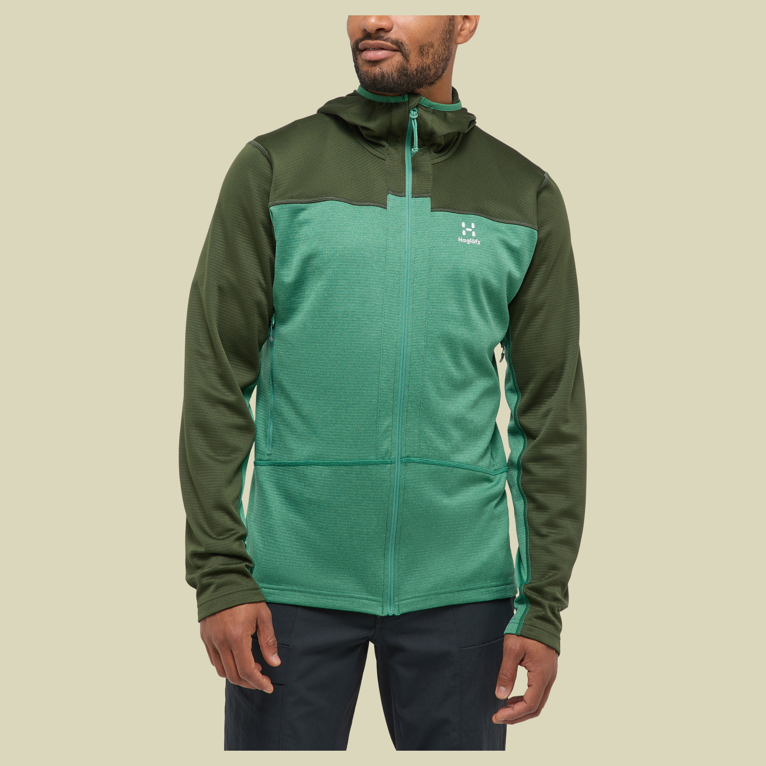 Roc Flash Mid Hood Men L grün- seaweed green/dk jelly green