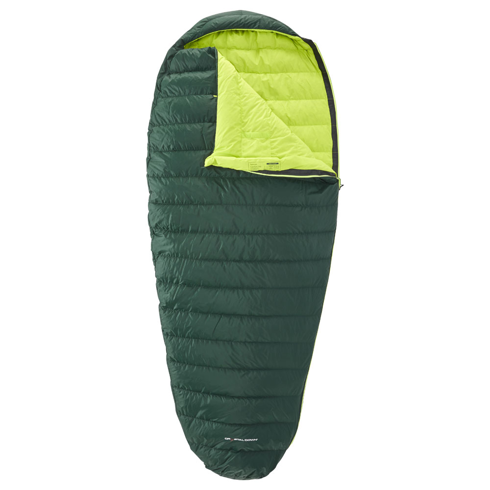 Tension Comfort 300 bis Körpergröße 205 cm (XL) Farbe scarab-lime , Reißverschluss links
