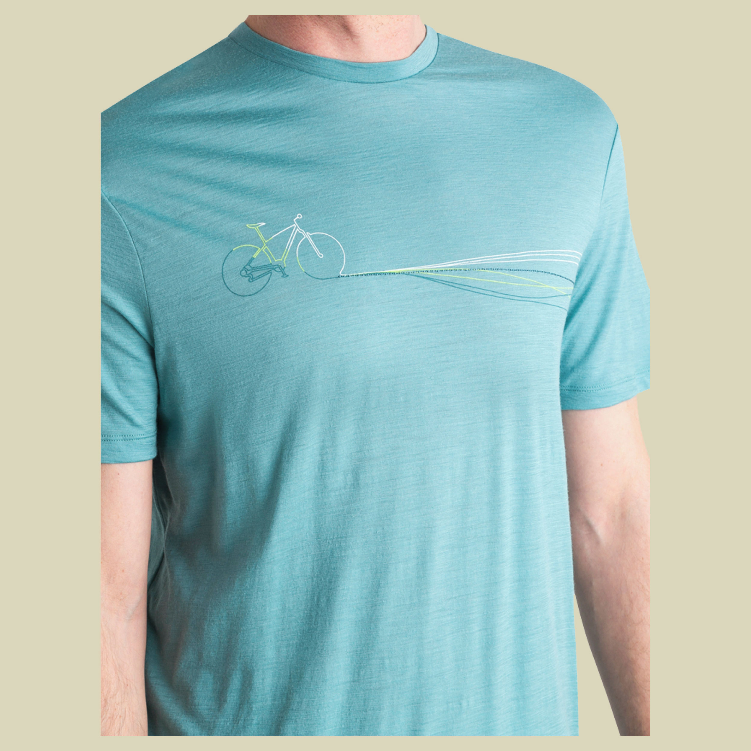 Merino 150 Tech Lite III SS Tee Cadence Paths Men XXL blau - cloud ray