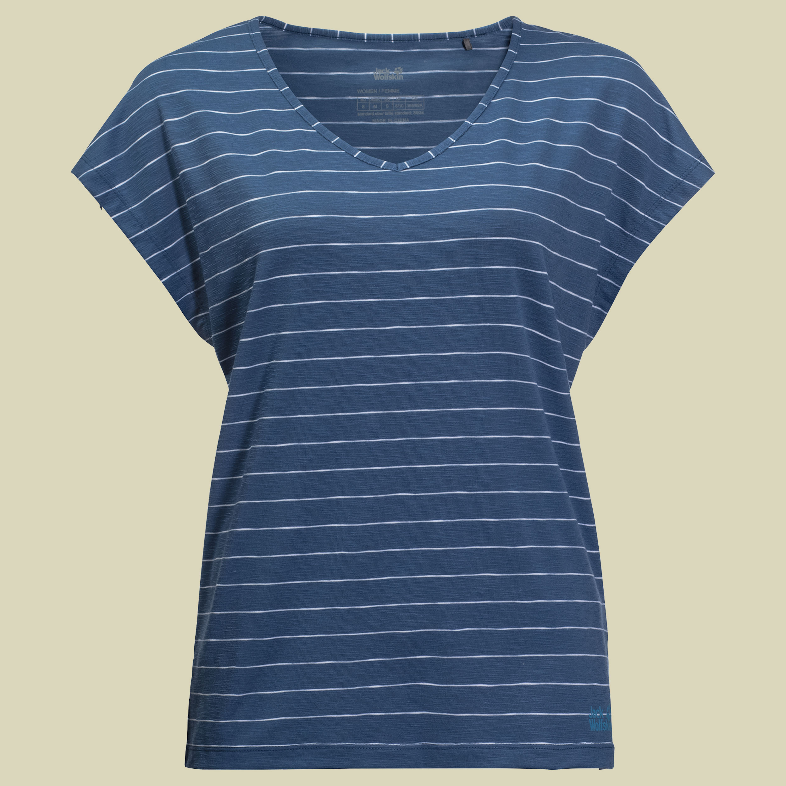 Travel Striped T Women Größe L Farbe ocean wave stripes